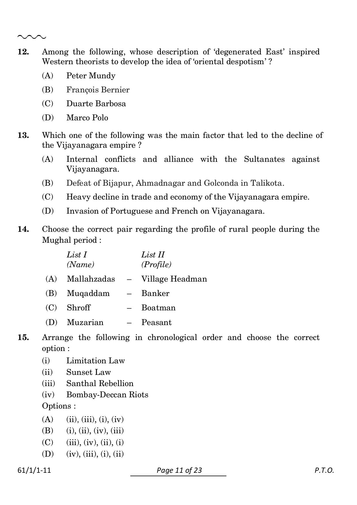 CBSE Class 12 61-1-1 History 2024 Question Paper - Page 11
