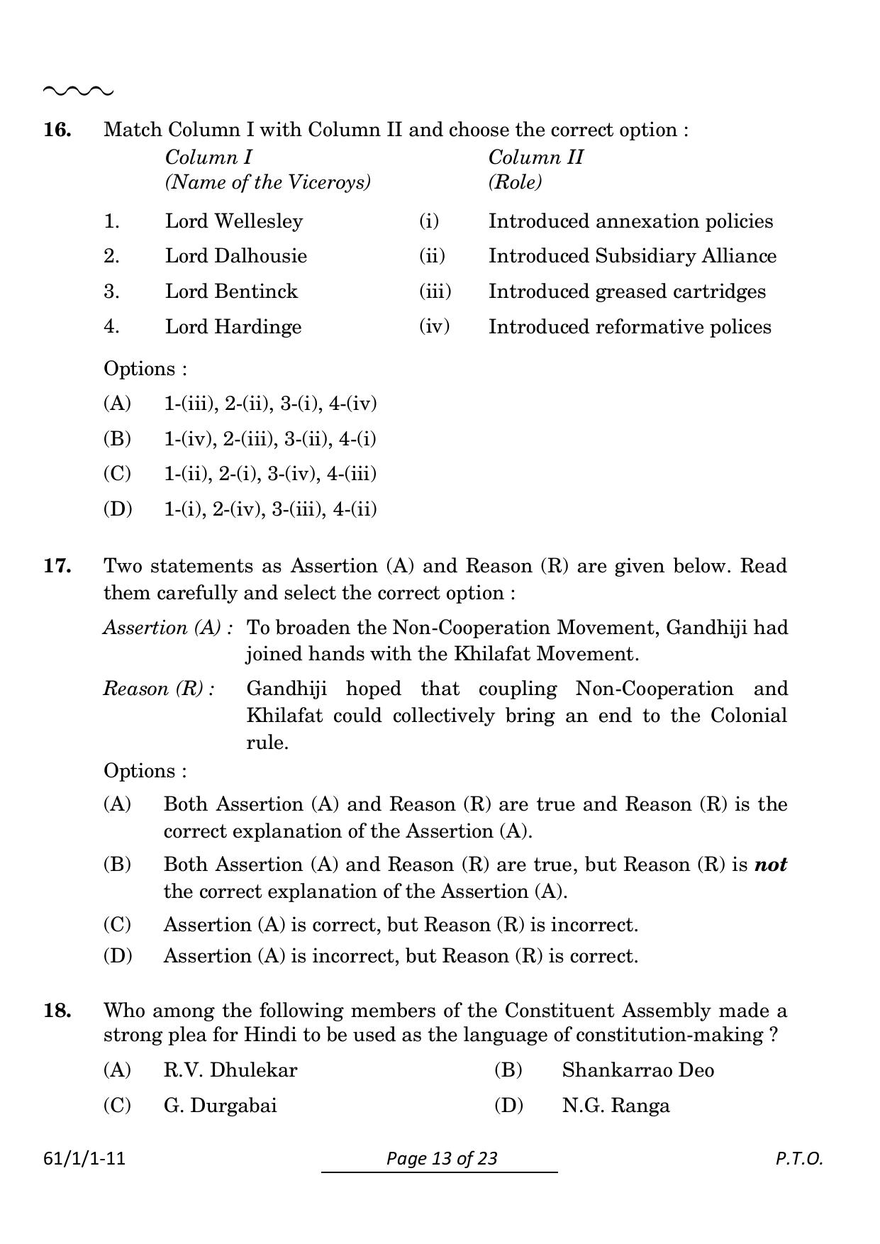 CBSE Class 12 61-1-1 History 2024 Question Paper - Page 13