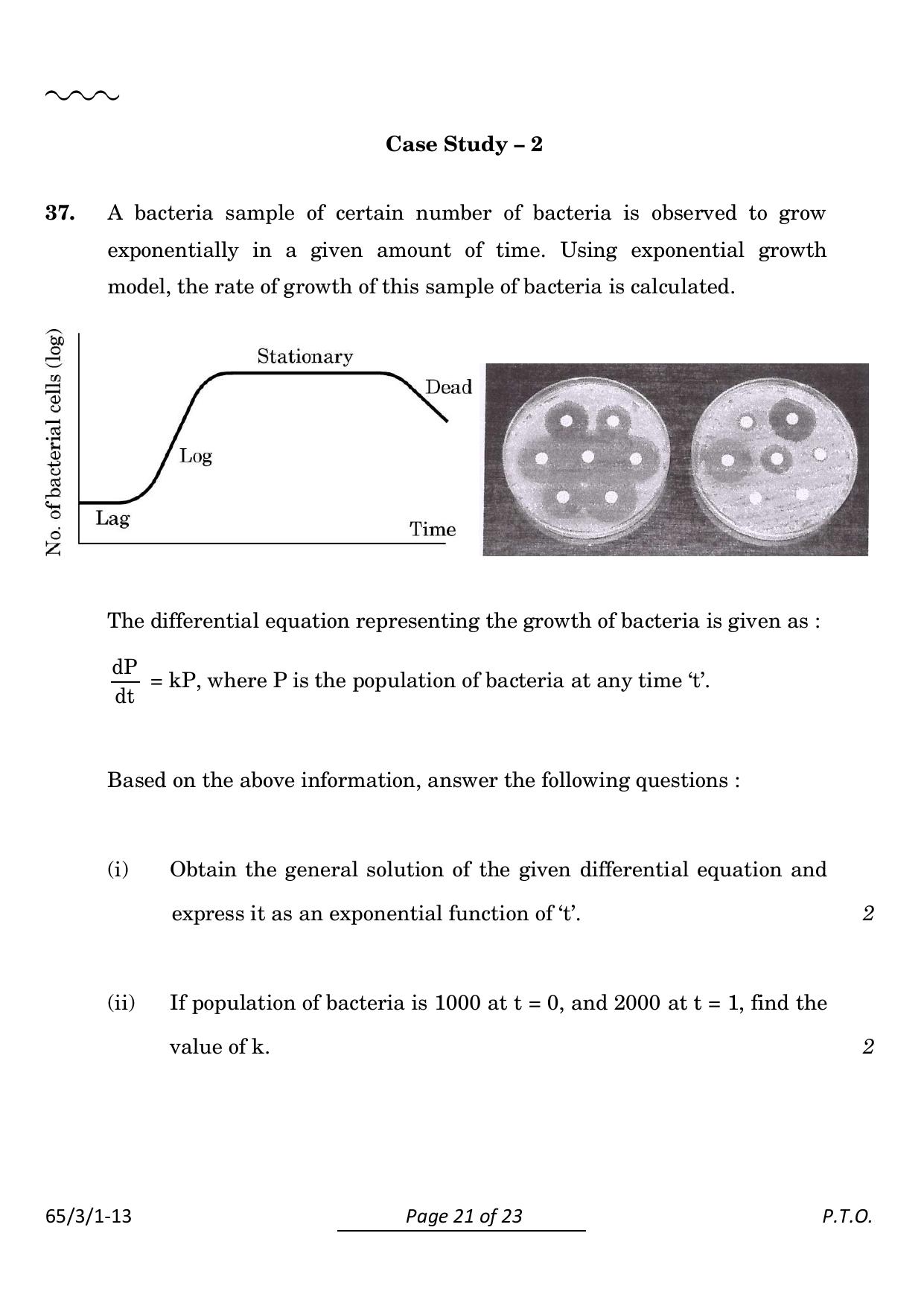 CBSE Class 12 65-3-1 Mathematics 2024 Question Paper - Page 21