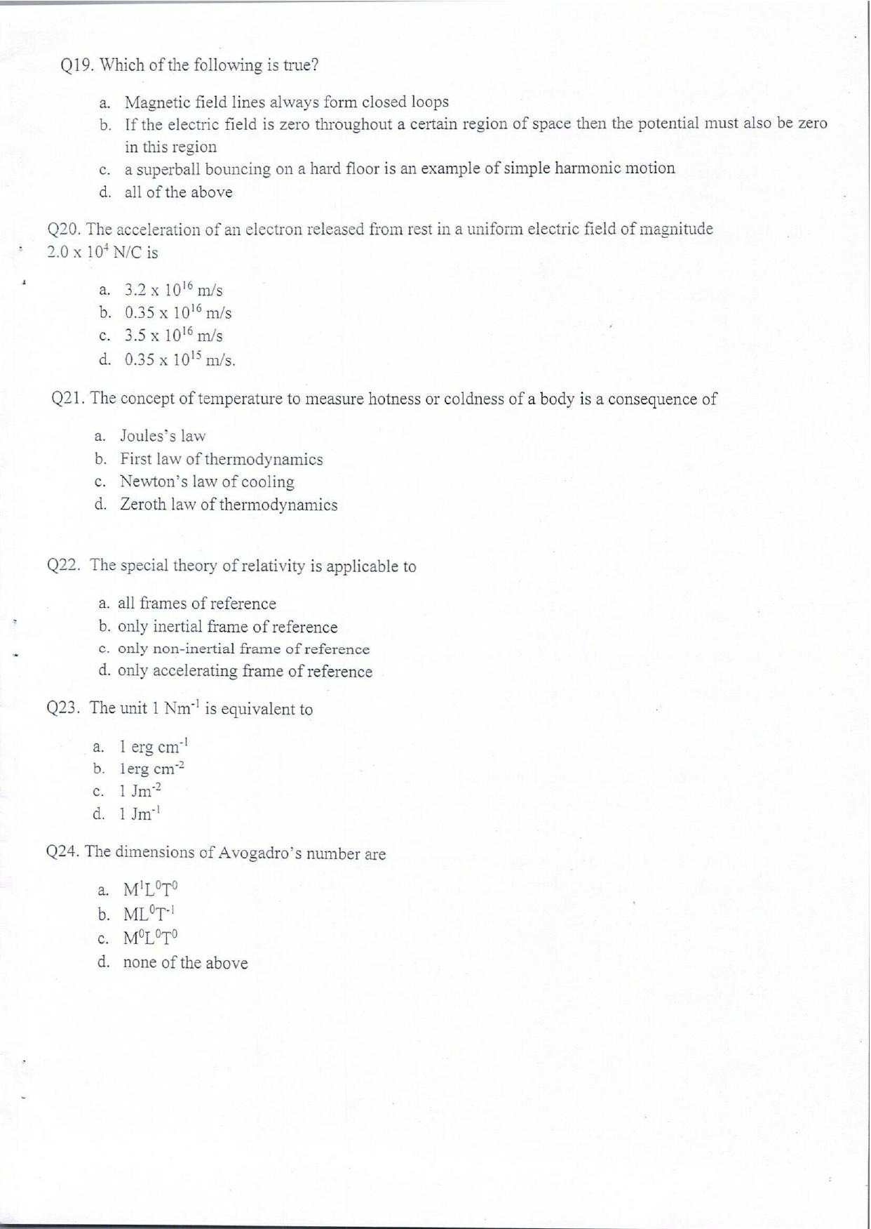 KUET 2024 Integrated BSc MSc in Physics/Energy Studies Question Paper - Page 5