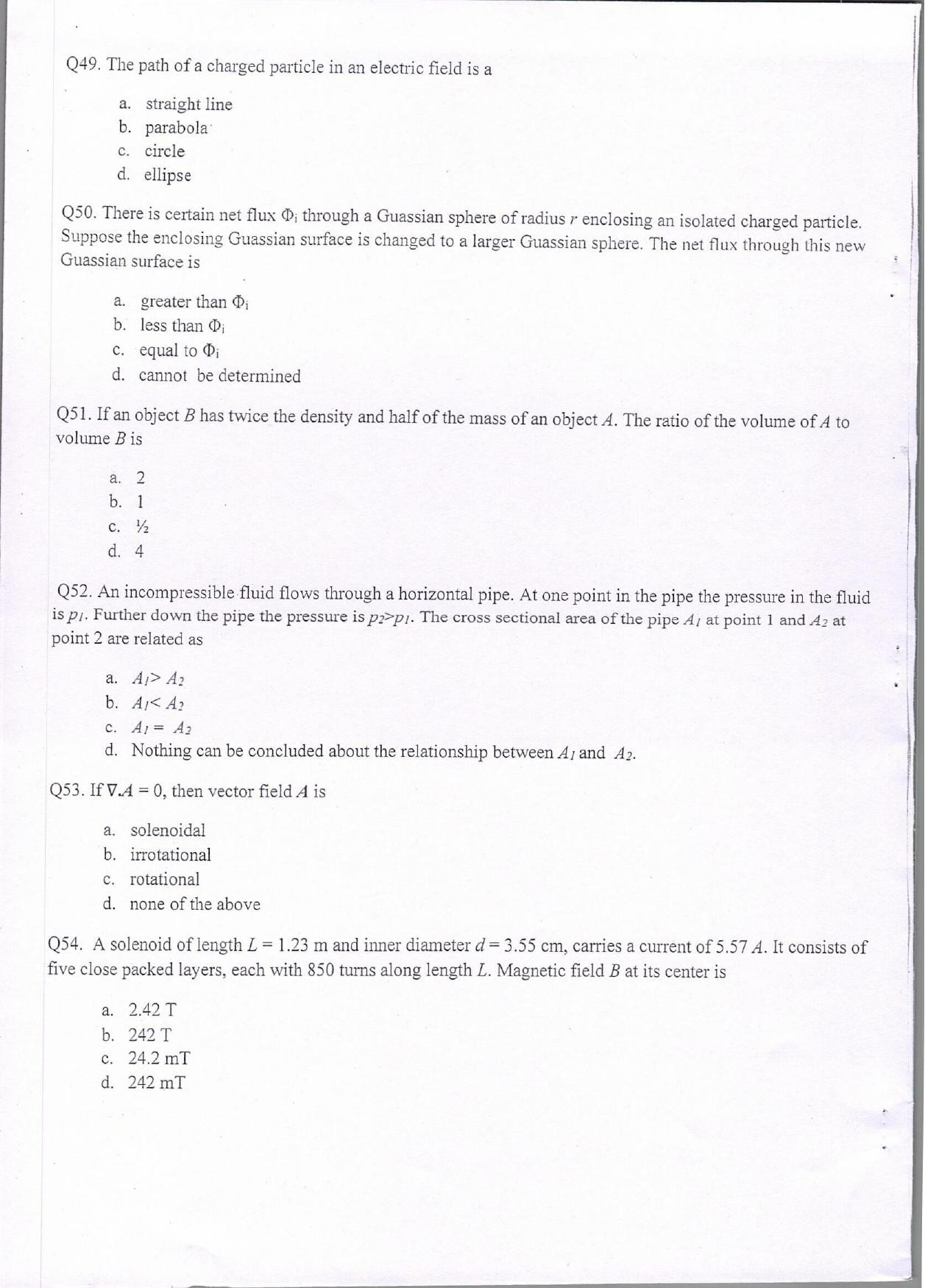 KUET 2024 Integrated BSc MSc in Physics/Energy Studies Question Paper - Page 10