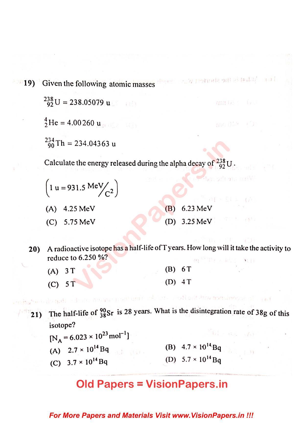 GUJCET Physics 2022 Question Paper - Page 6