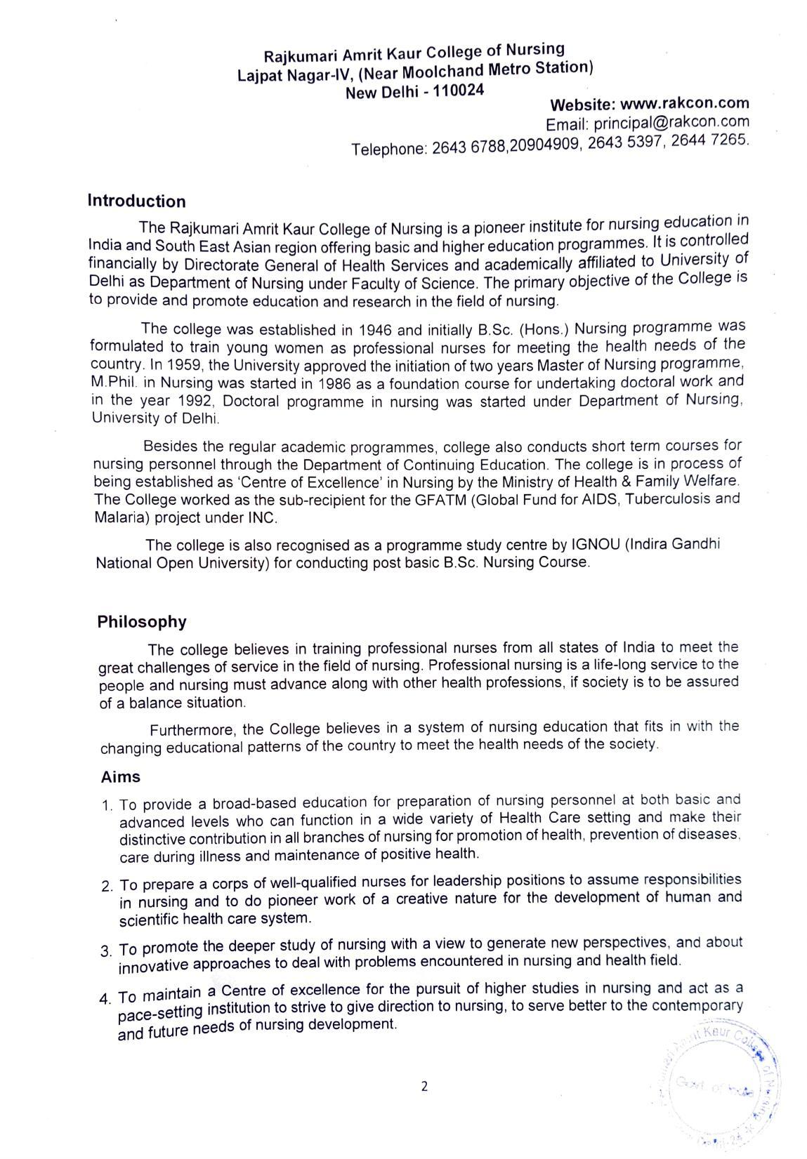 RAKCON M.Sc Nursing Entrance Exam - Page 3