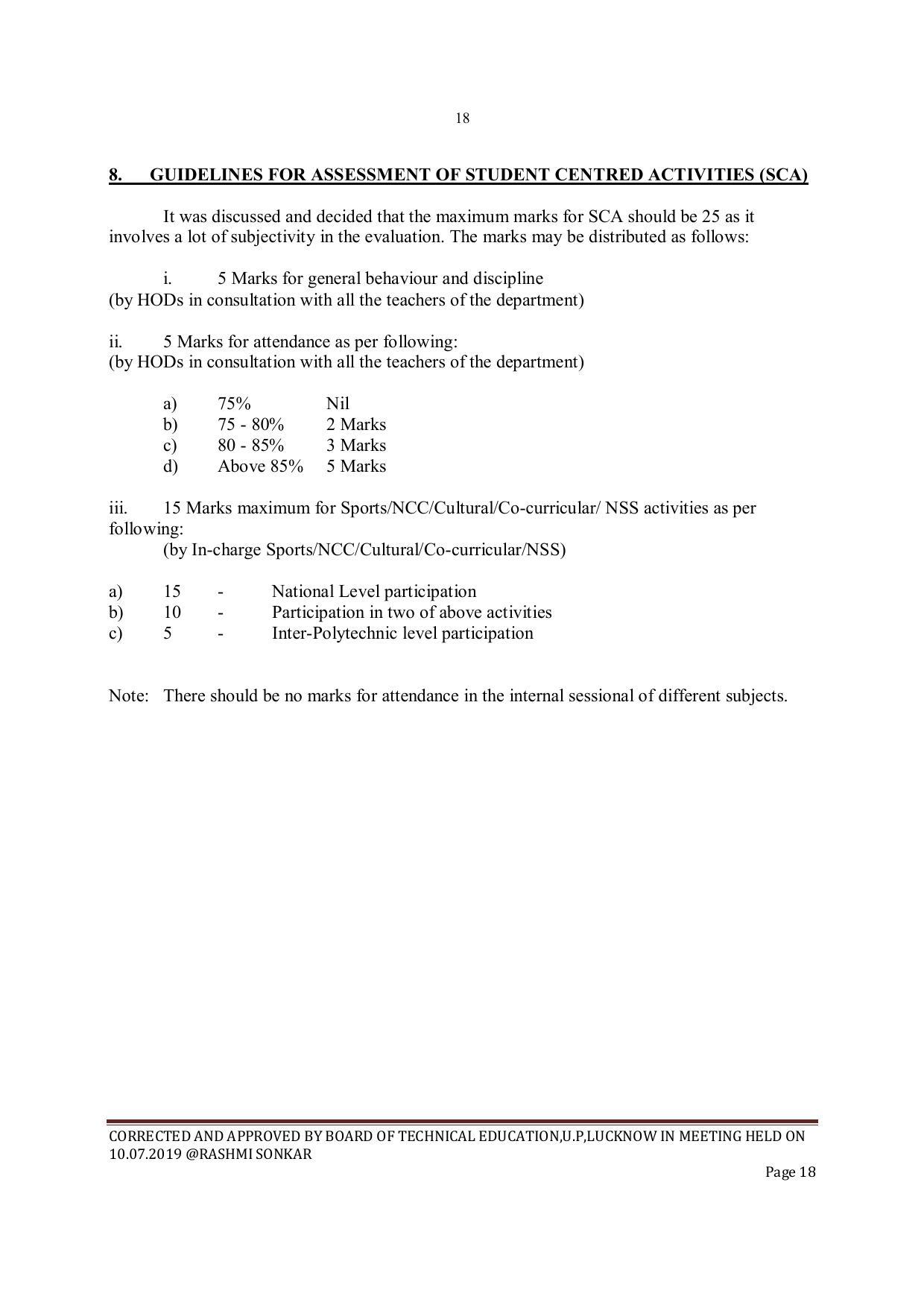 EFFECTIVE FROM JULY 2019-20 - SIX SEMESTER DIPLOMA COURSE IN INSTRUMENTATION AND CONTROL ENGINEERING - Page 20