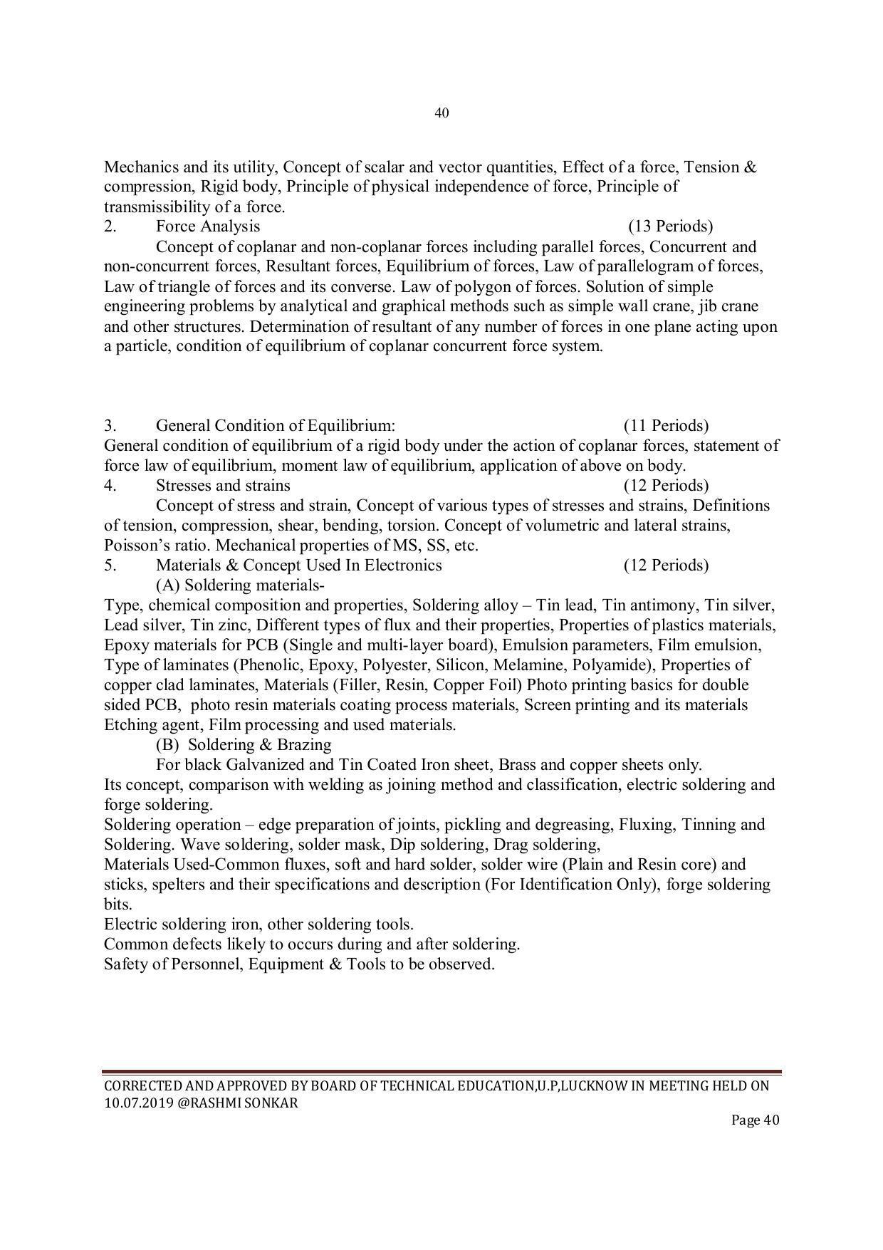EFFECTIVE FROM JULY 2019-20 - SIX SEMESTER DIPLOMA COURSE IN INSTRUMENTATION AND CONTROL ENGINEERING - Page 42