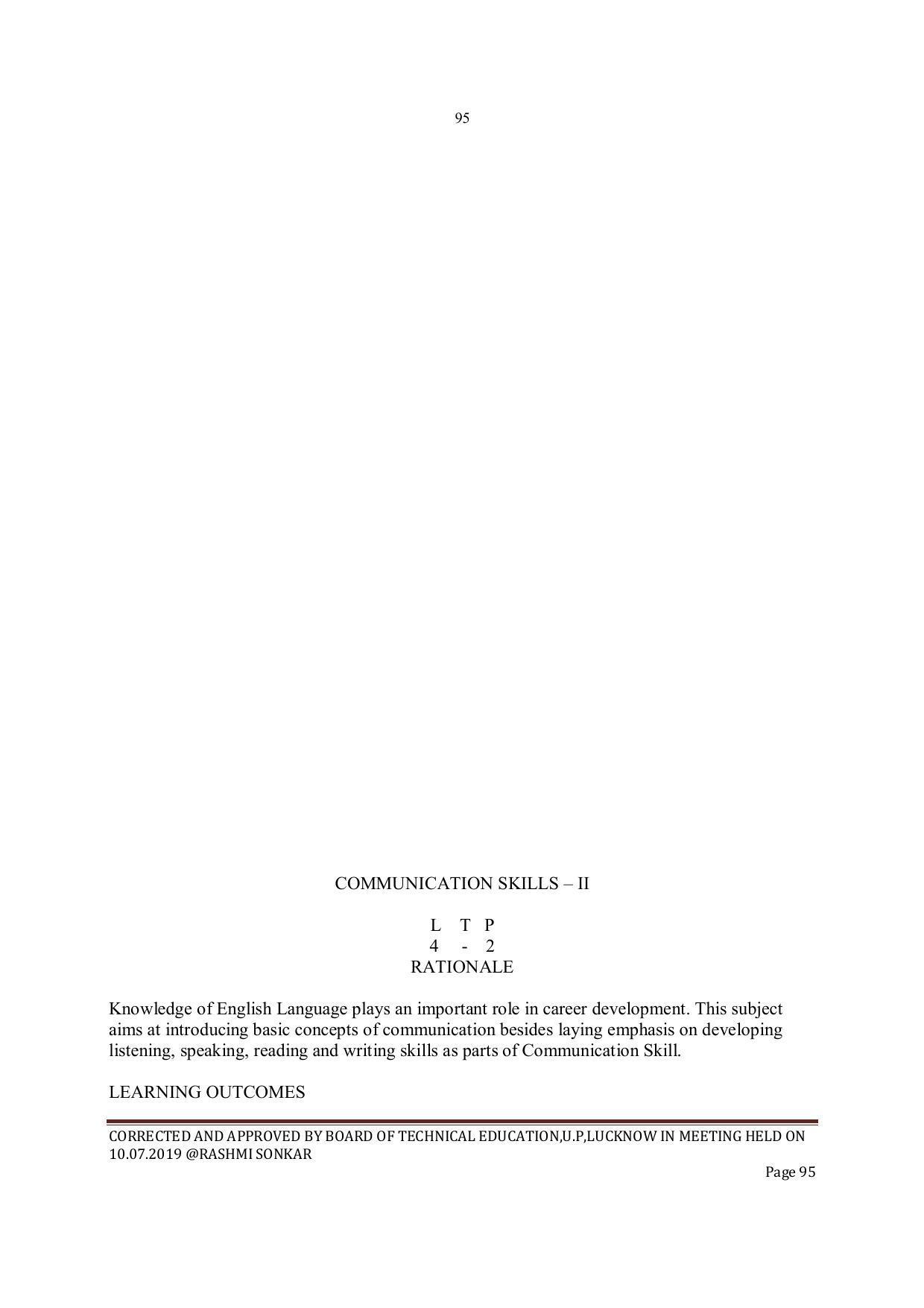 EFFECTIVE FROM JULY 2019-20 - SIX SEMESTER DIPLOMA COURSE IN INSTRUMENTATION AND CONTROL ENGINEERING - Page 97