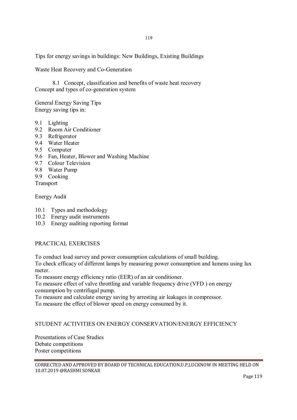 EFFECTIVE FROM JULY 2019-20 - SIX SEMESTER DIPLOMA COURSE IN INSTRUMENTATION AND CONTROL ENGINEERING - Page 121