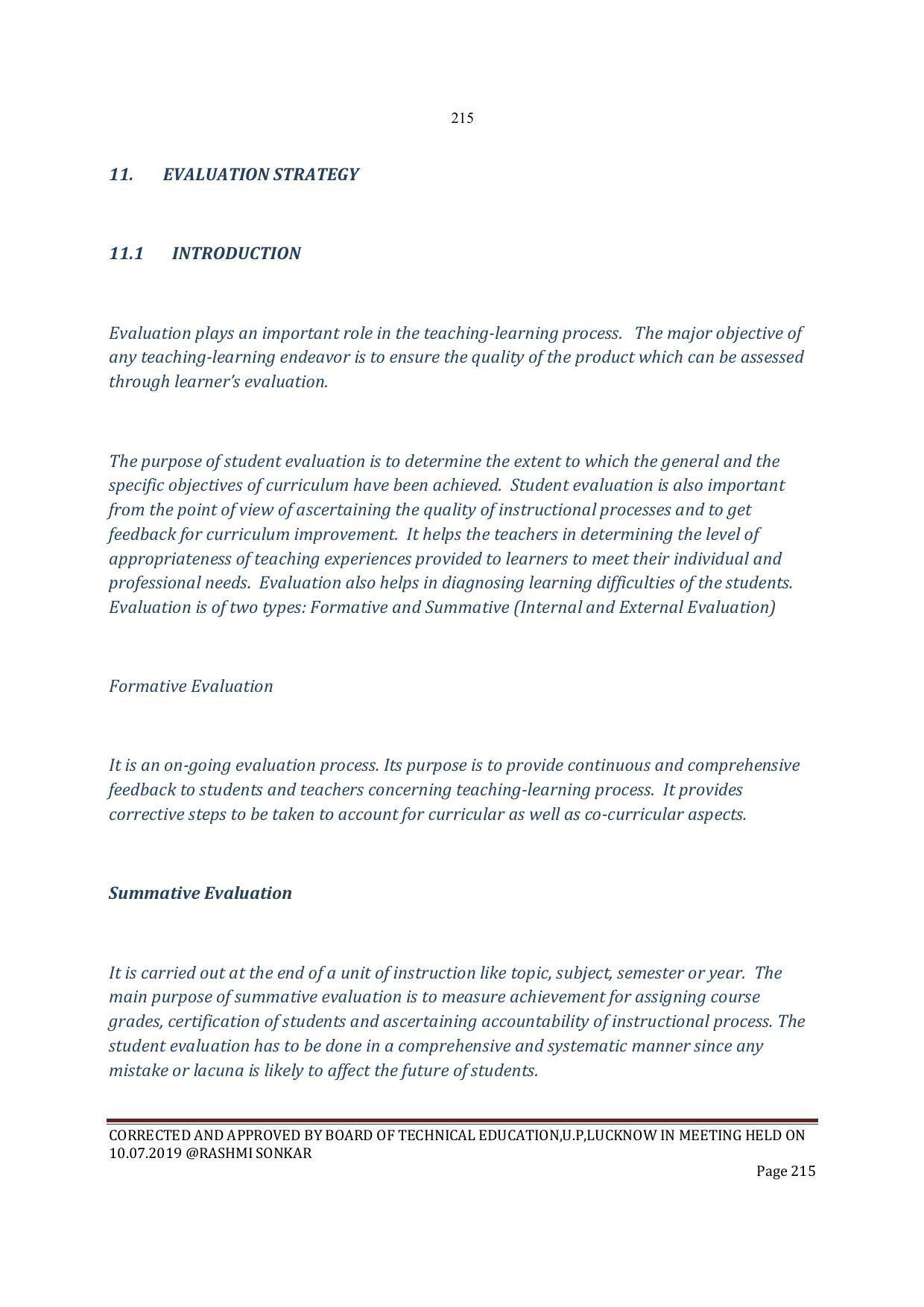 EFFECTIVE FROM JULY 2019-20 - SIX SEMESTER DIPLOMA COURSE IN INSTRUMENTATION AND CONTROL ENGINEERING - Page 217