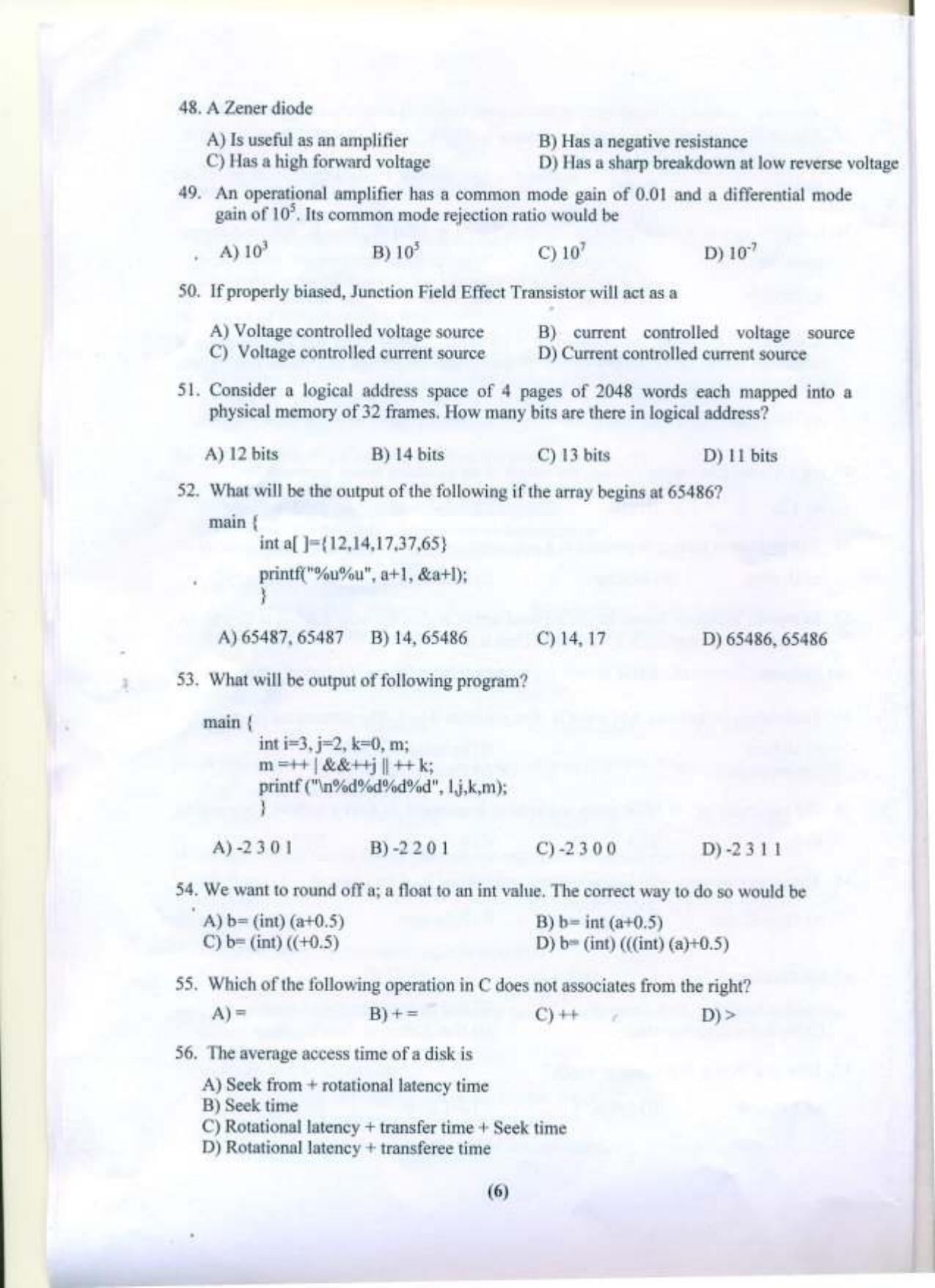 PULEET 2015 Question Paper with Answer Key - Page 7