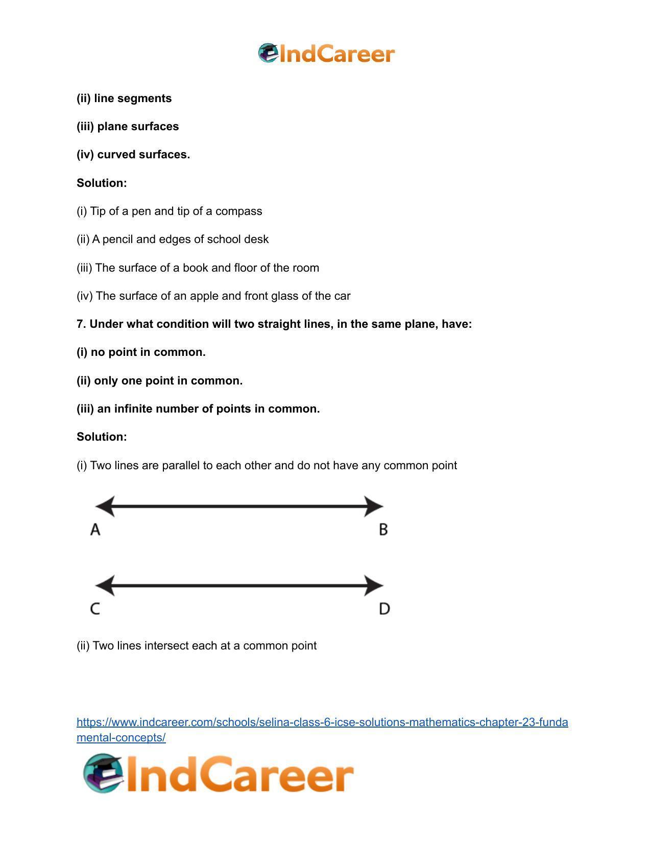 Selina Class 6 ICSE Solutions Mathematics : Chapter 23- Fundamental Concepts - Page 7