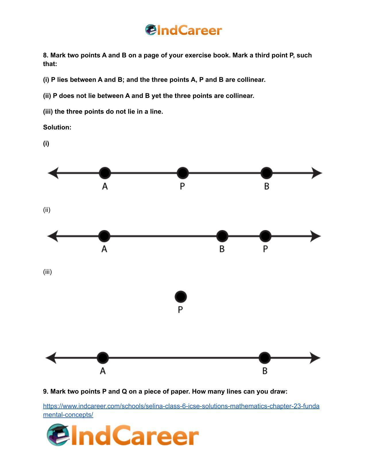 Selina Class 6 ICSE Solutions Mathematics : Chapter 23- Fundamental Concepts - Page 9