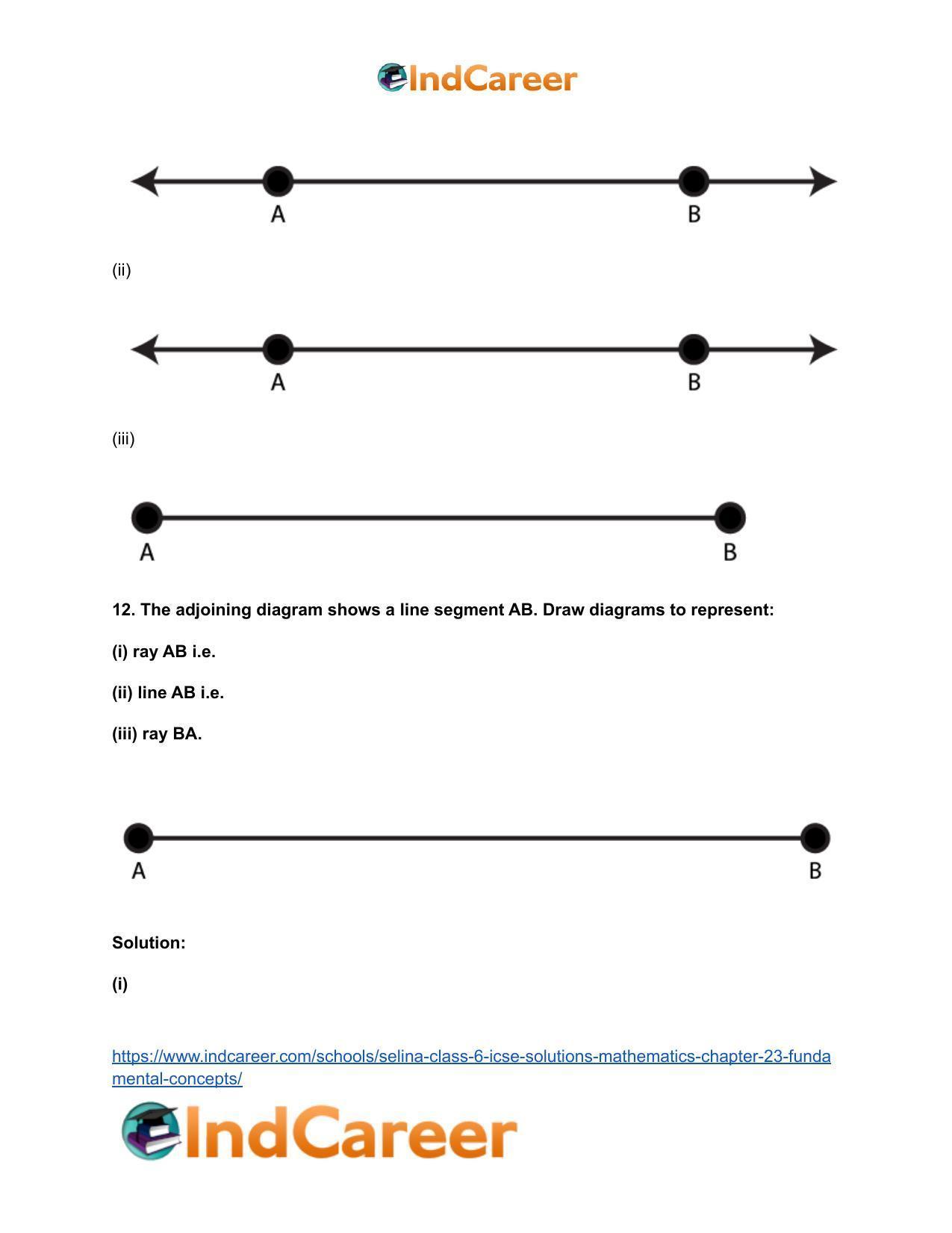 Selina Class 6 ICSE Solutions Mathematics : Chapter 23- Fundamental Concepts - Page 13