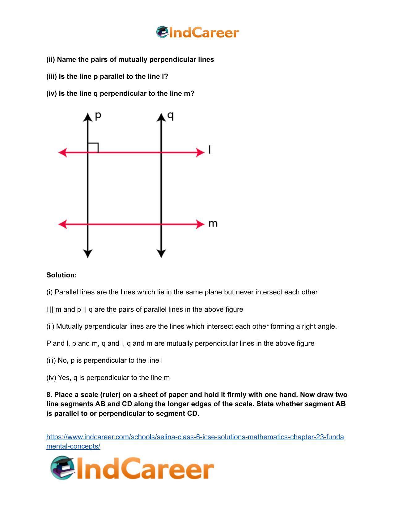 Selina Class 6 ICSE Solutions Mathematics : Chapter 23- Fundamental Concepts - Page 29