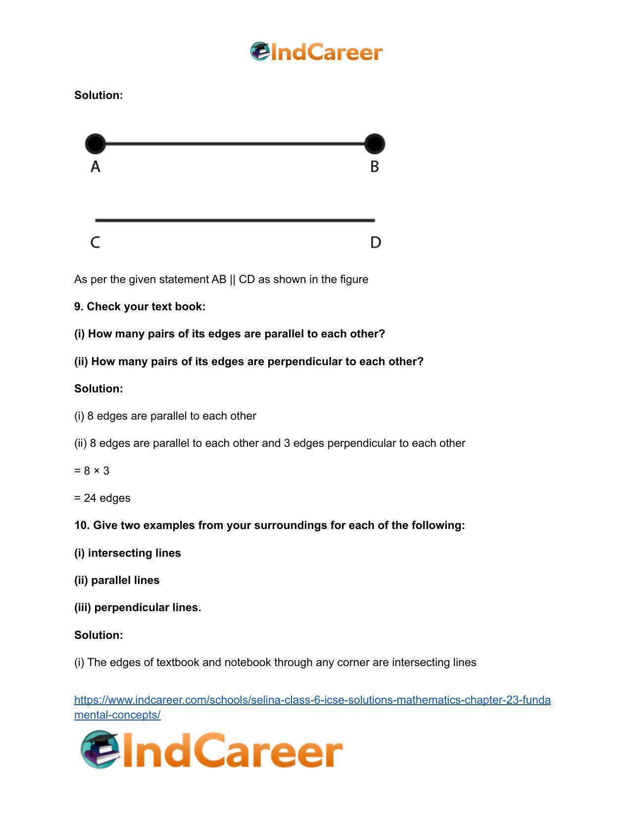 Selina Class 6 ICSE Solutions Mathematics : Chapter 23- Fundamental Concepts - Page 30