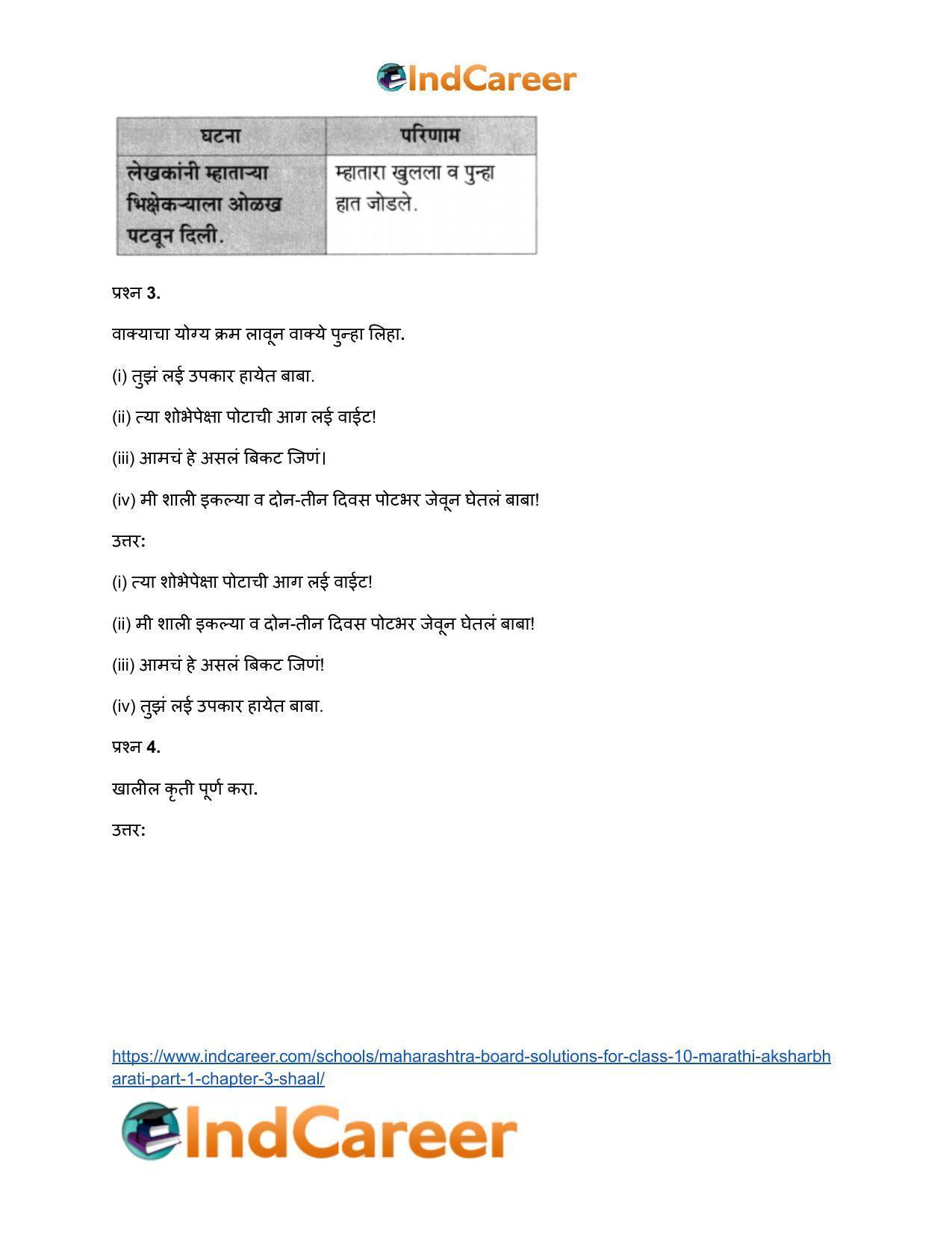 Maharashtra Board Solutions for Class 10- Marathi Aksharbharati (Part- 1): Chapter 3- शाल - Page 27