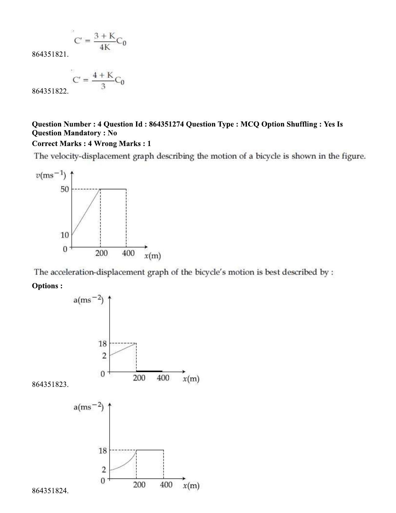 JEE Mains 2021: BTech EMA (Shift 1) 16-03-2021 Question Paper - Page 5