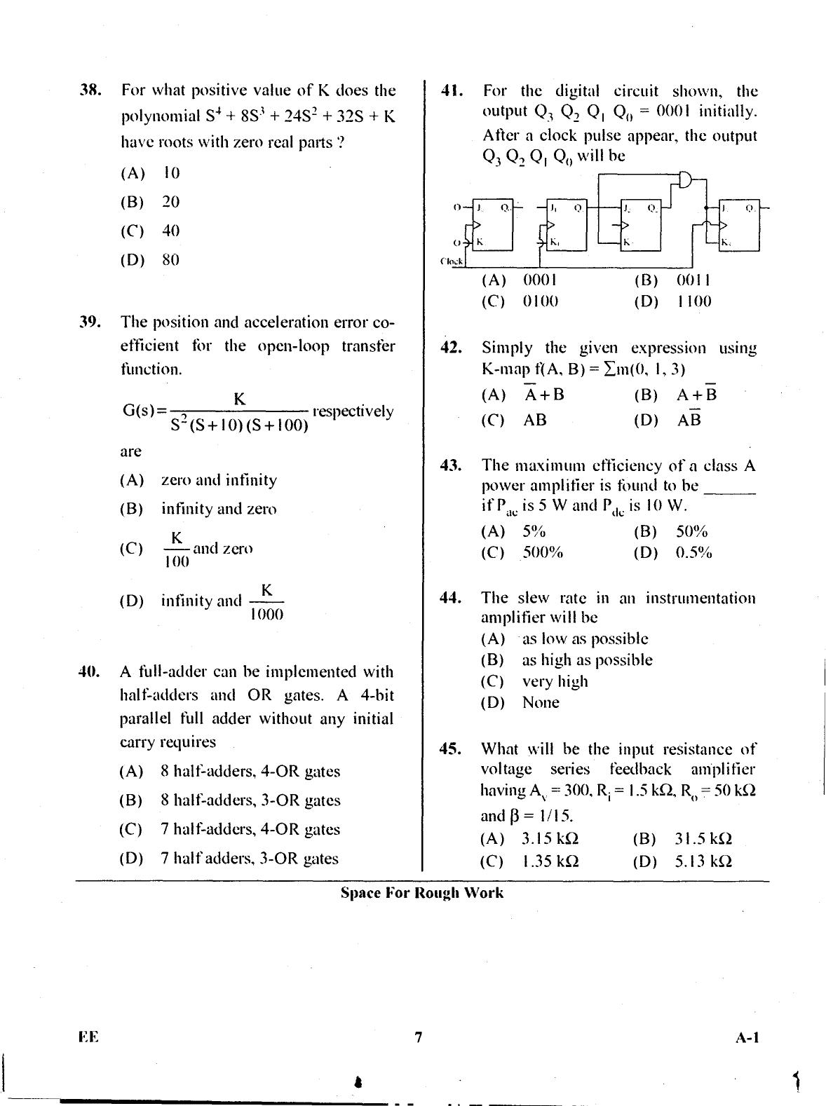 Karnataka PGCET 2017 Electrical Sciences Question Paper - Page 6