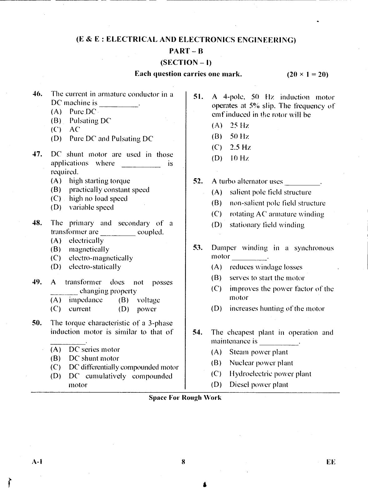 Karnataka PGCET 2017 Electrical Sciences Question Paper - Page 7