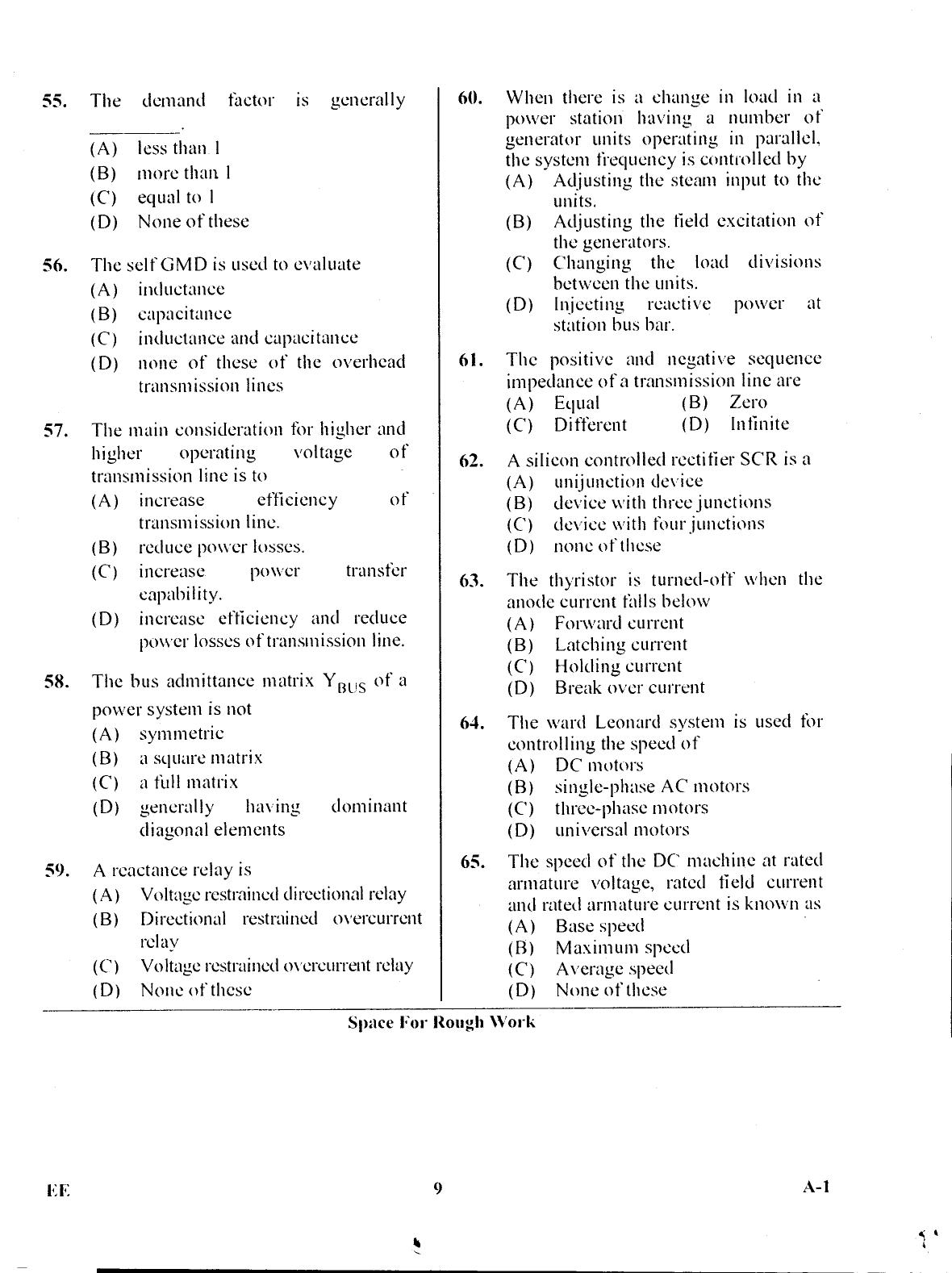 Karnataka PGCET 2017 Electrical Sciences Question Paper - Page 8
