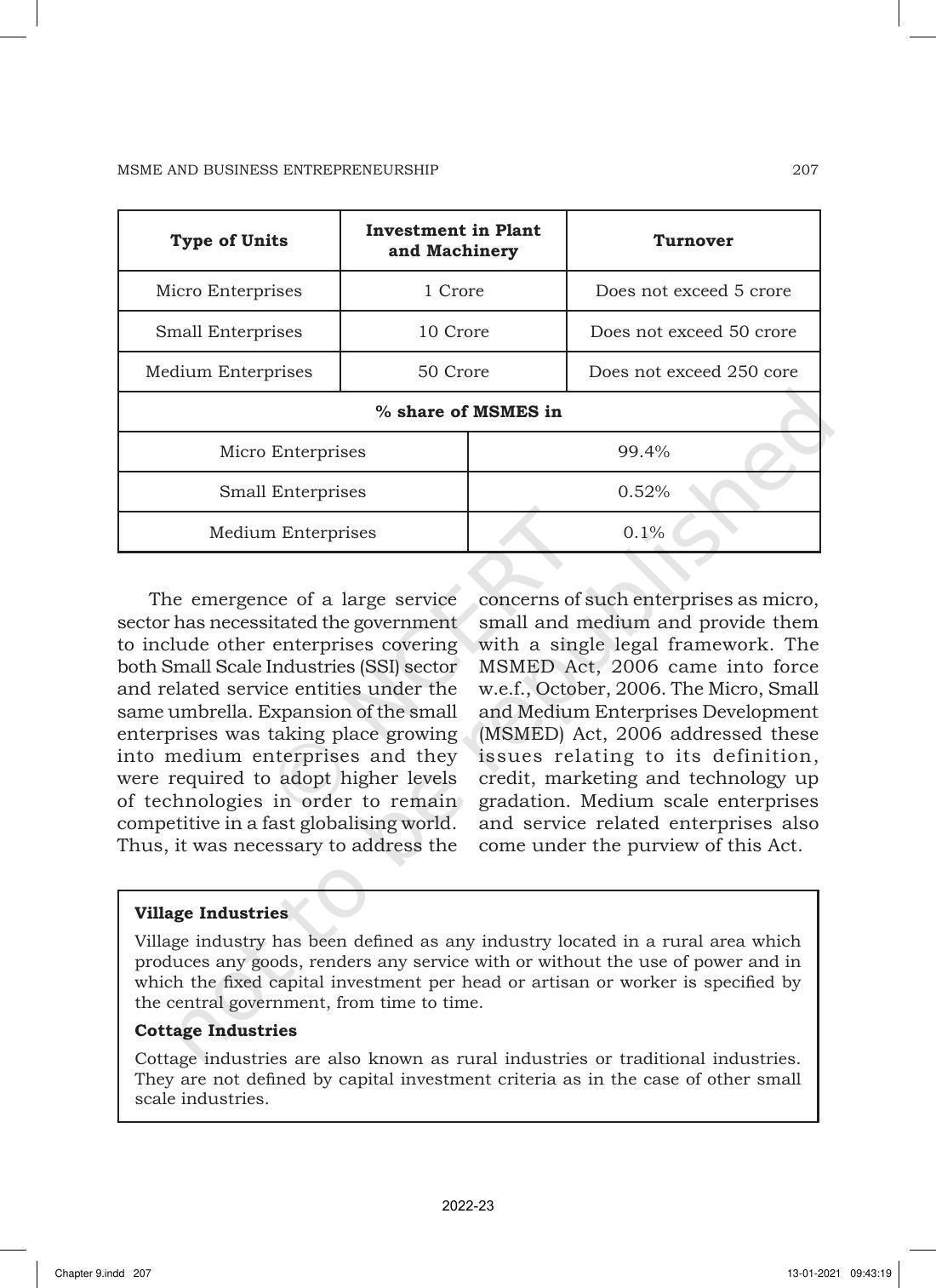 NCERT Book for Class 11 Business Studies Chapter 9 Small Business - Page 4