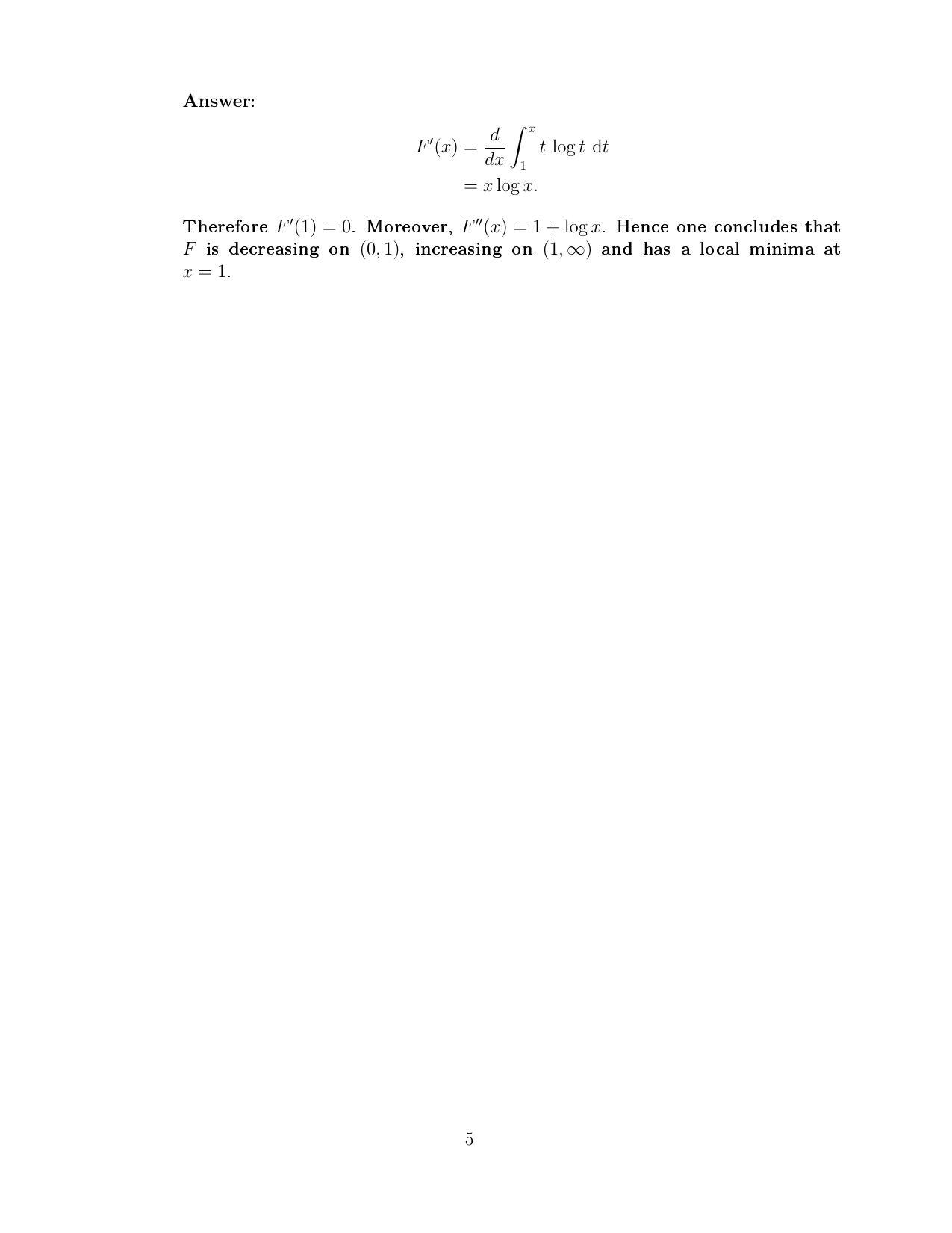 CMI Entrance Exam 2019 Solutions B.Sc (Hons.) Mathematics and Computer Science - Page 5