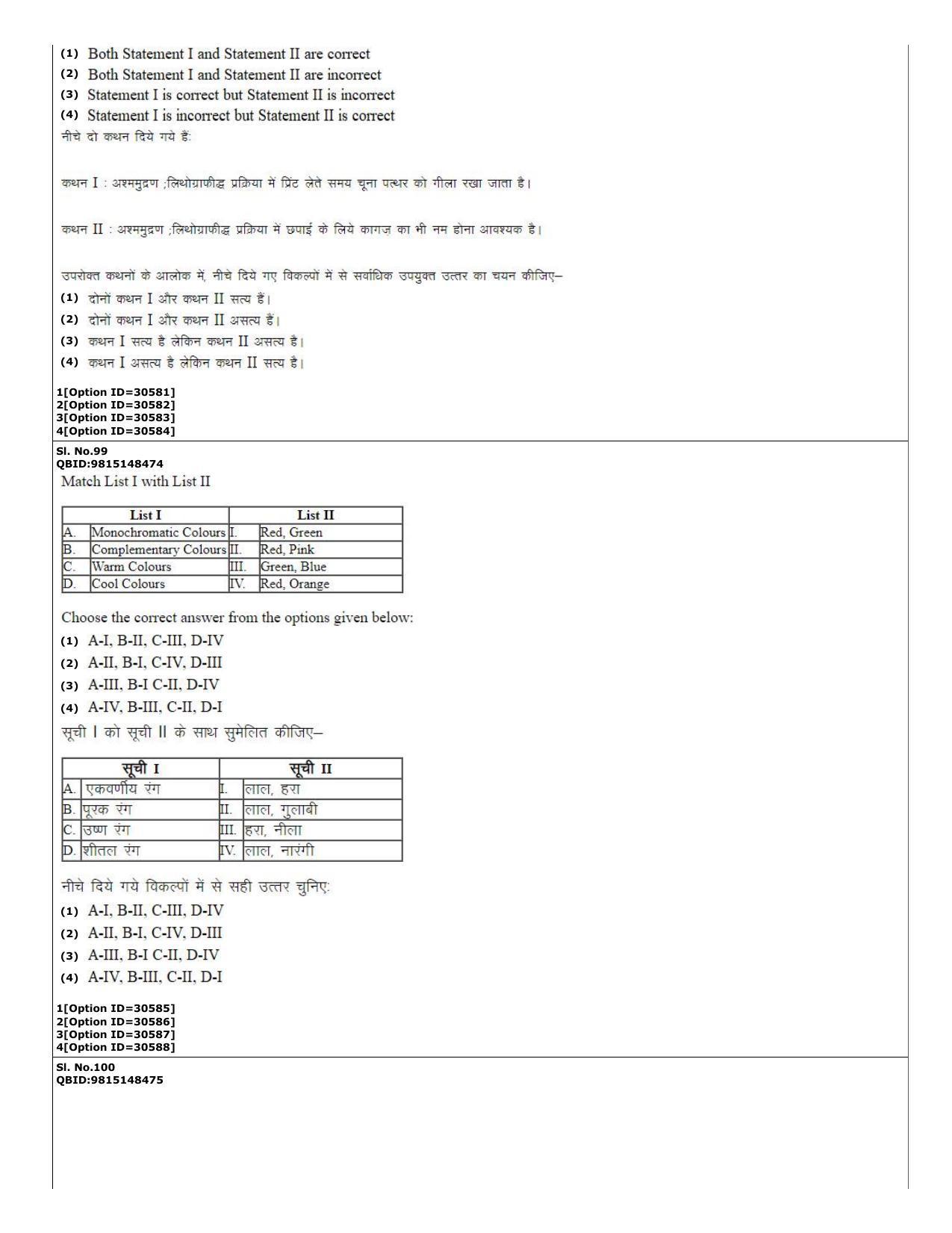 CUET (PG) 2022: PGQP-74 Painting  (10-09-2022) Question Paper - Page 35