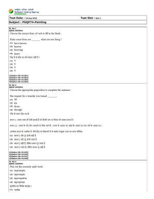 CUET (PG) 2022: PGQP-74 Painting  (10-09-2022) Question Paper