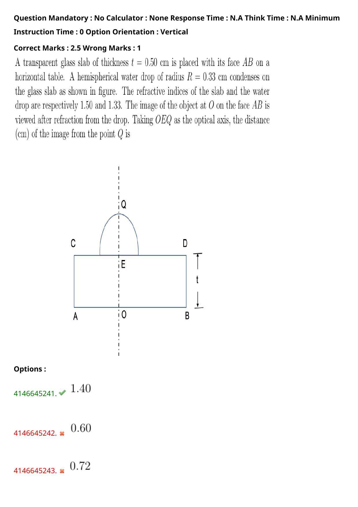 NEST 2023 Shift 2 Question Paper with Answer Keys - Page 66