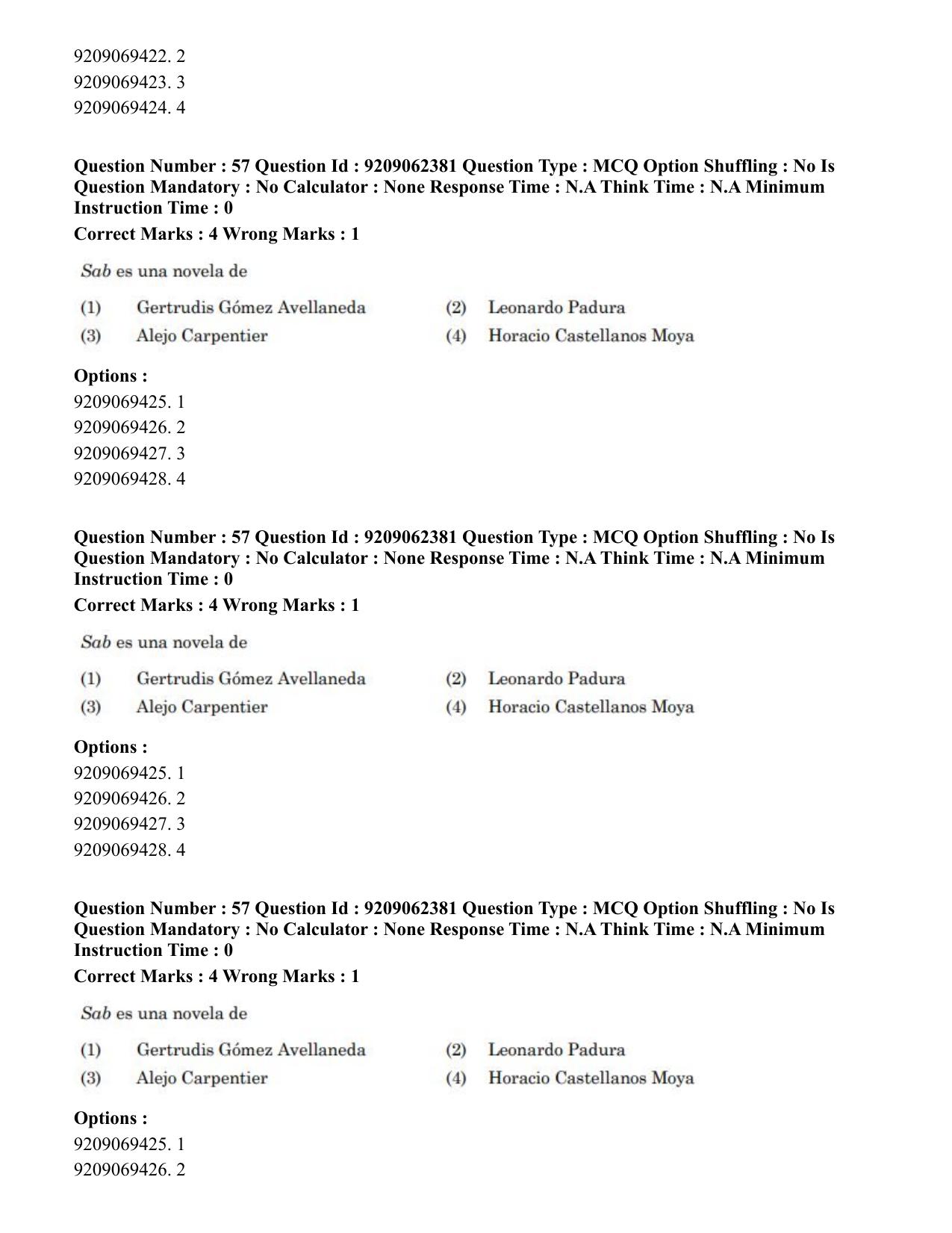 CUET PG 2023: LAQP14 – Hispanic (Hindi)-Shift-2 (06-06-2023) Question Paper - Page 70