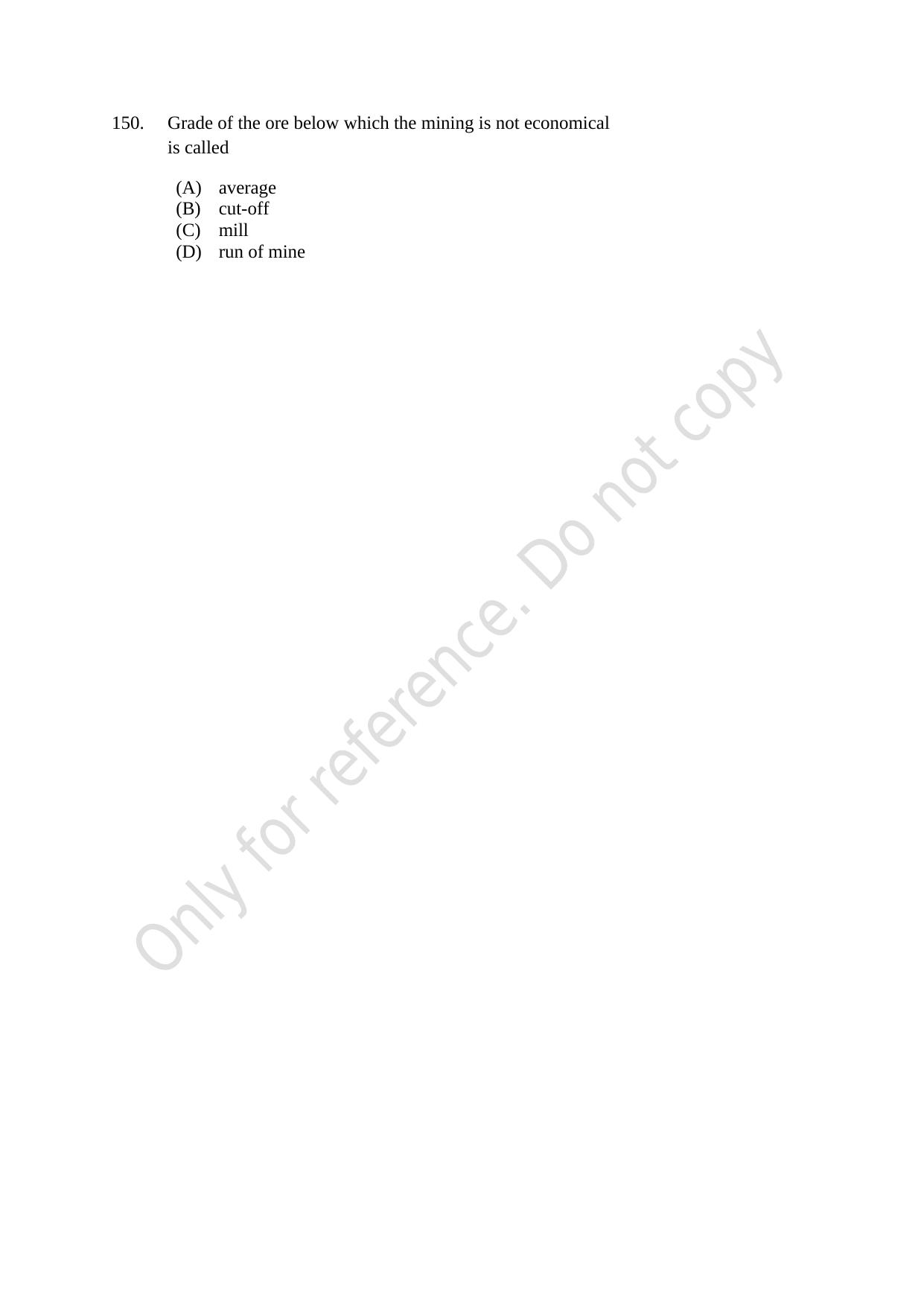CUSAT CAT 2021 Geology Question Paper - Page 26