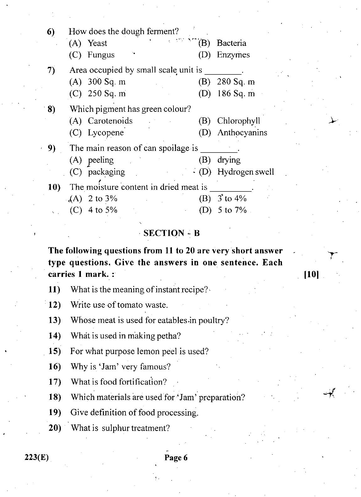 Gujarat Board Class 12th Question Paper March 2019: 223 (GE) - Page 6
