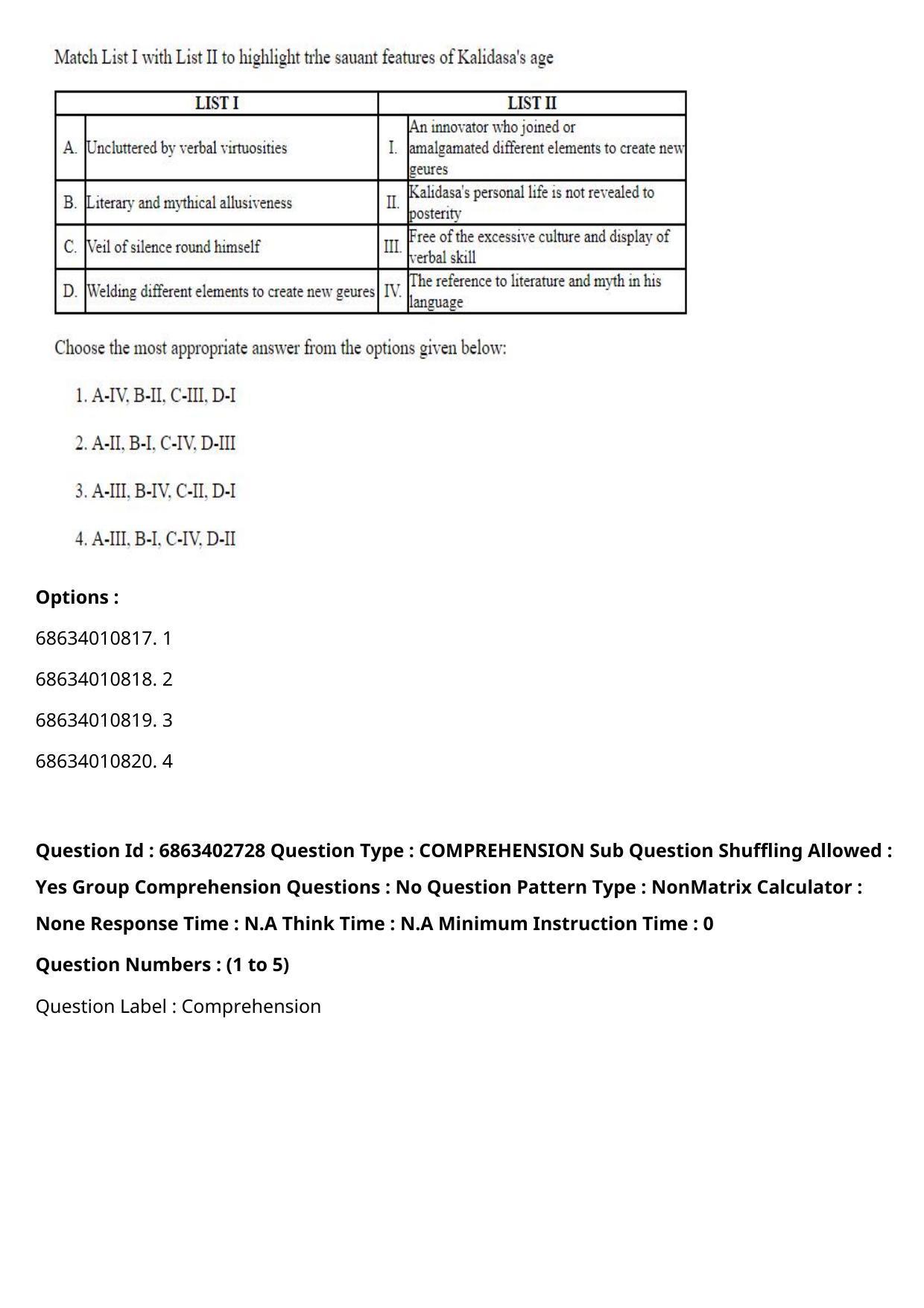 CUET PG 2023: HUQP15 – Painting (Eng.) - Shift 2 (5-06-2023) Question Paper - Page 7