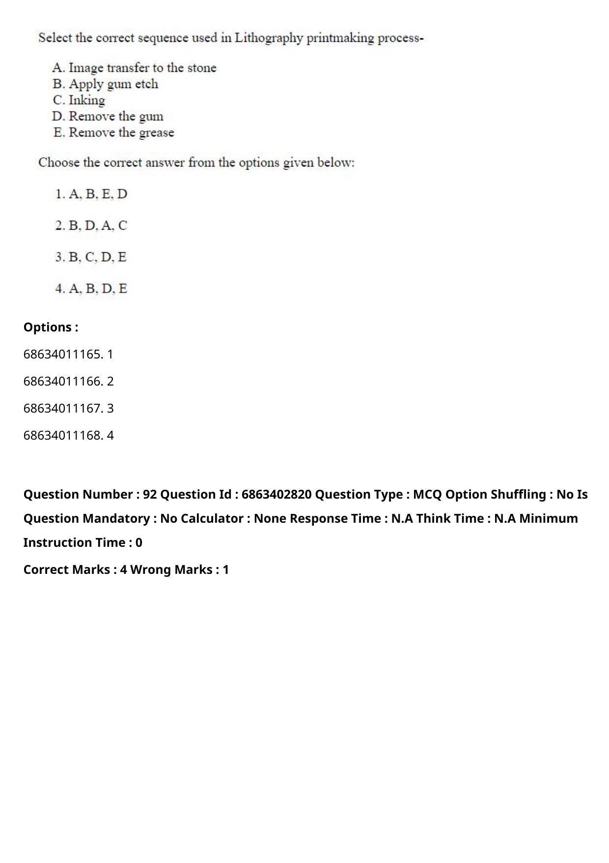 CUET PG 2023: HUQP15 – Painting (Eng.) - Shift 2 (5-06-2023) Question Paper - Page 132