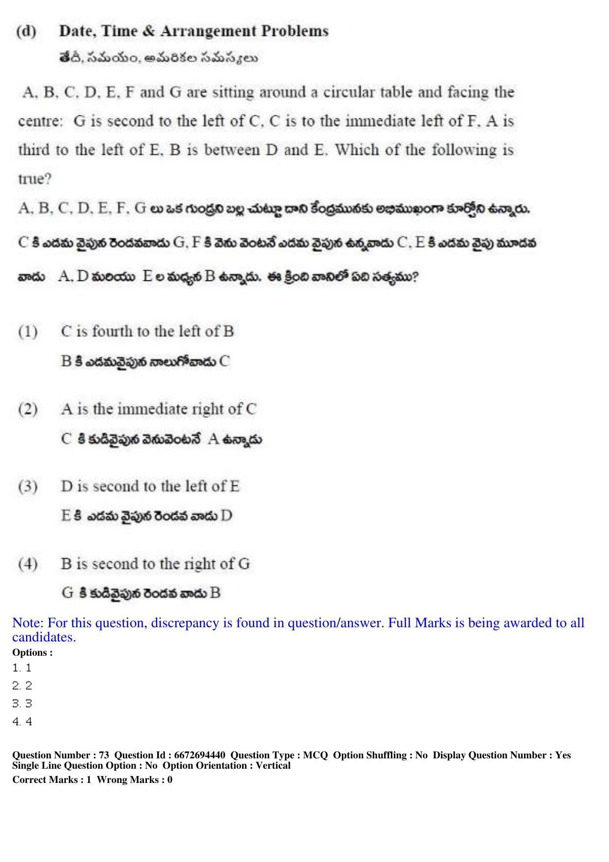 TS ICET 2019 Question Paper 2 - May 23, 2019	 - Page 84