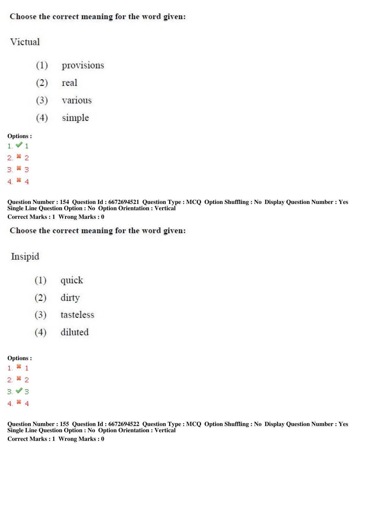 TS ICET 2019 Question Paper 2 - May 23, 2019	 - Page 144