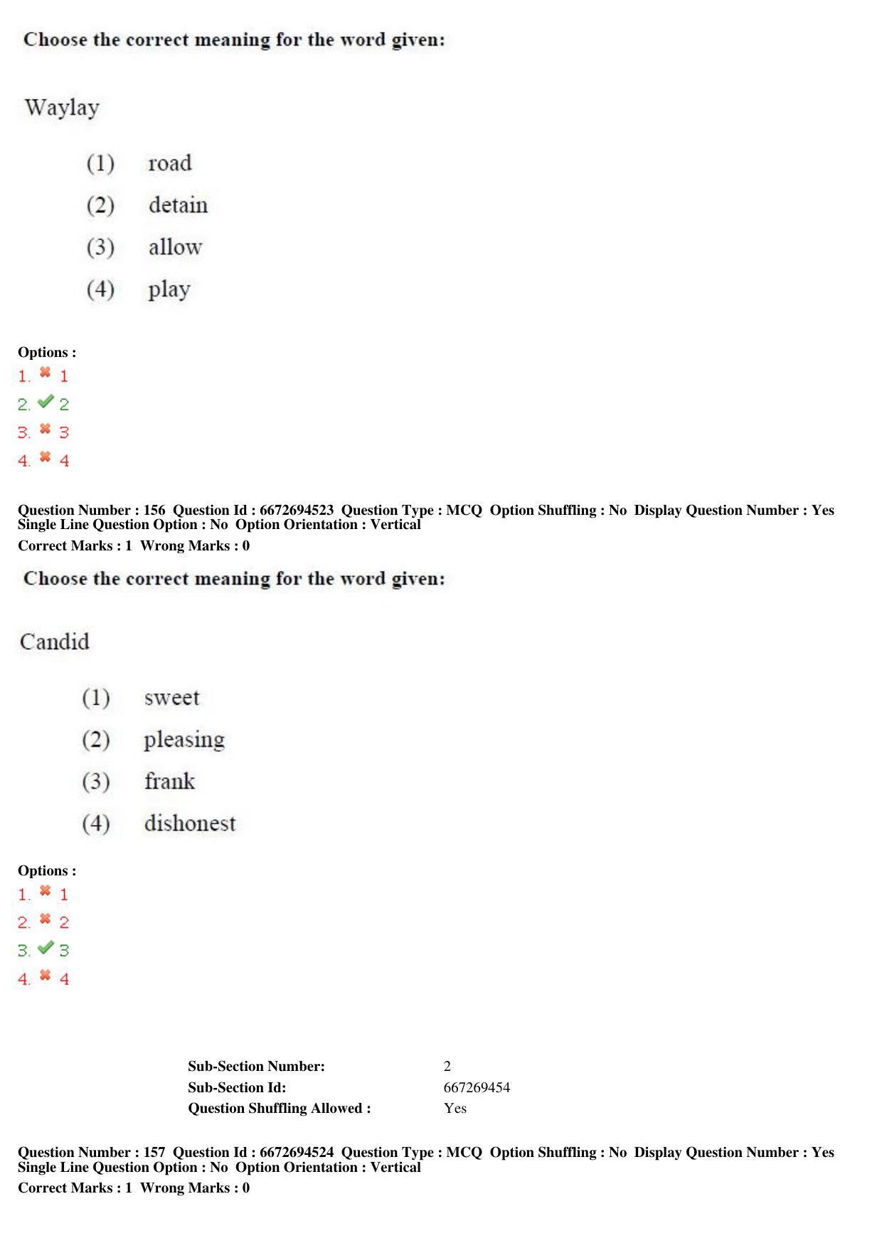 TS ICET 2019 Question Paper 2 - May 23, 2019	 - Page 145
