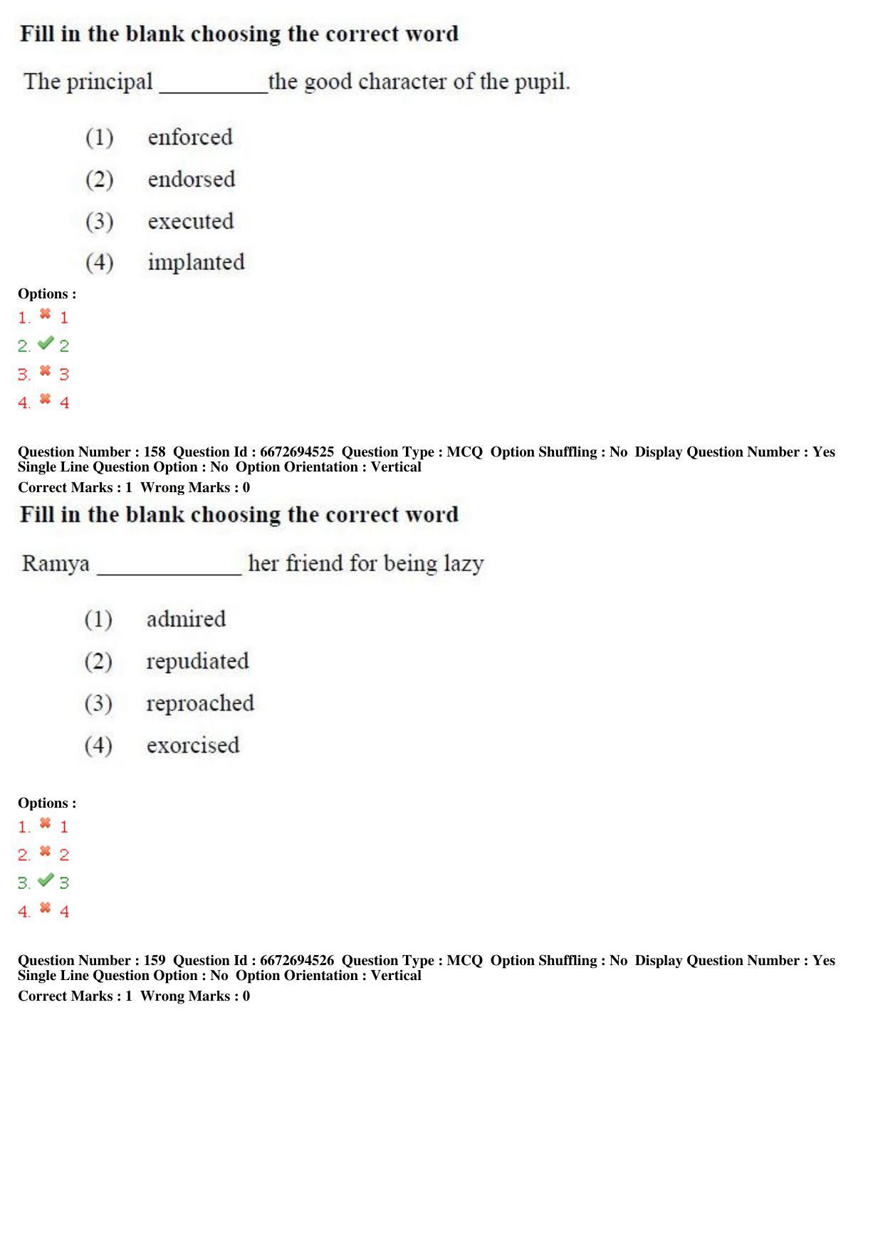 TS ICET 2019 Question Paper 2 - May 23, 2019	 - Page 146