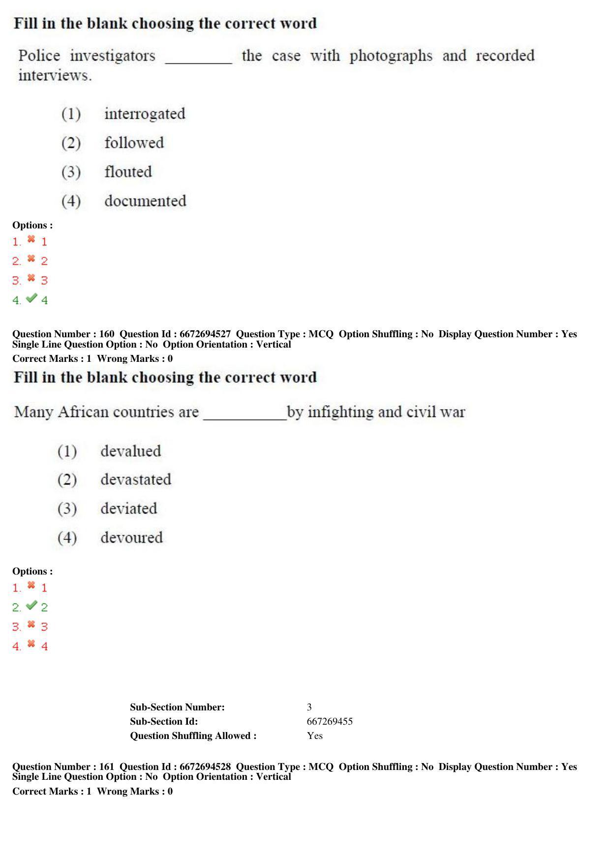 TS ICET 2019 Question Paper 2 - May 23, 2019	 - Page 147