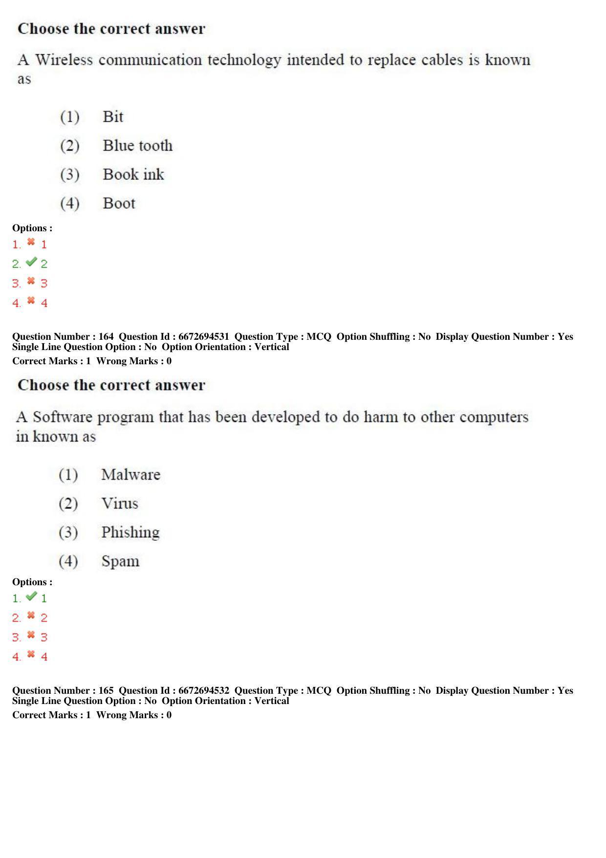 TS ICET 2019 Question Paper 2 - May 23, 2019	 - Page 149