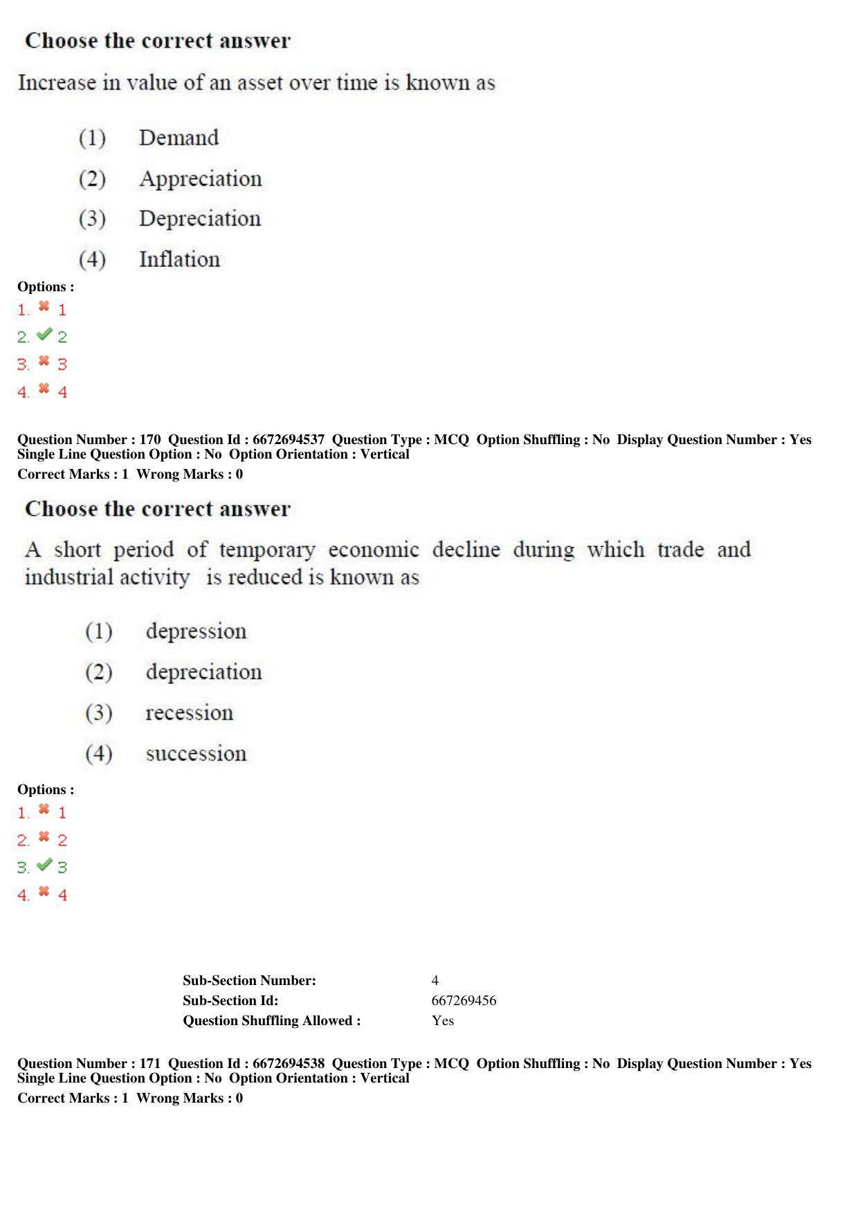 TS ICET 2019 Question Paper 2 - May 23, 2019	 - Page 152