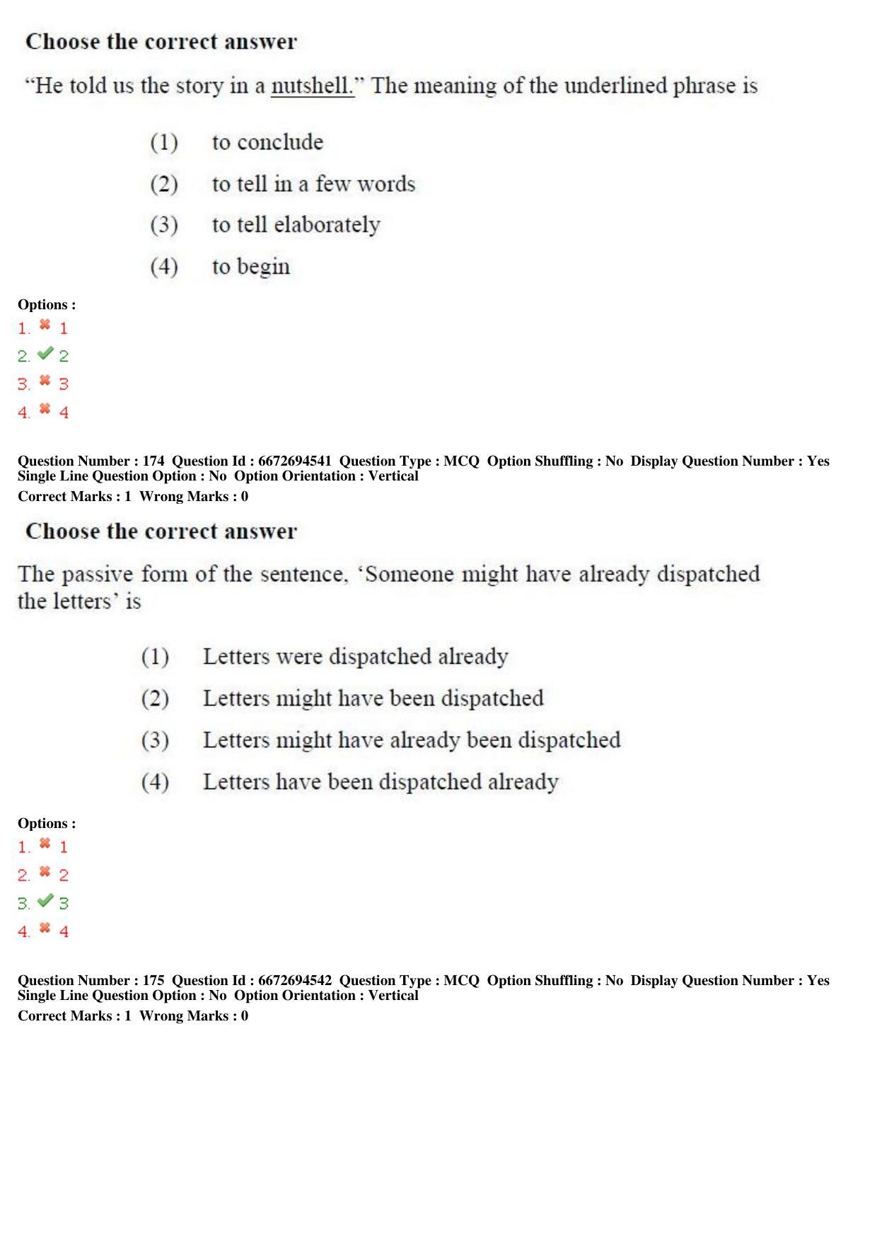 TS ICET 2019 Question Paper 2 - May 23, 2019	 - Page 154