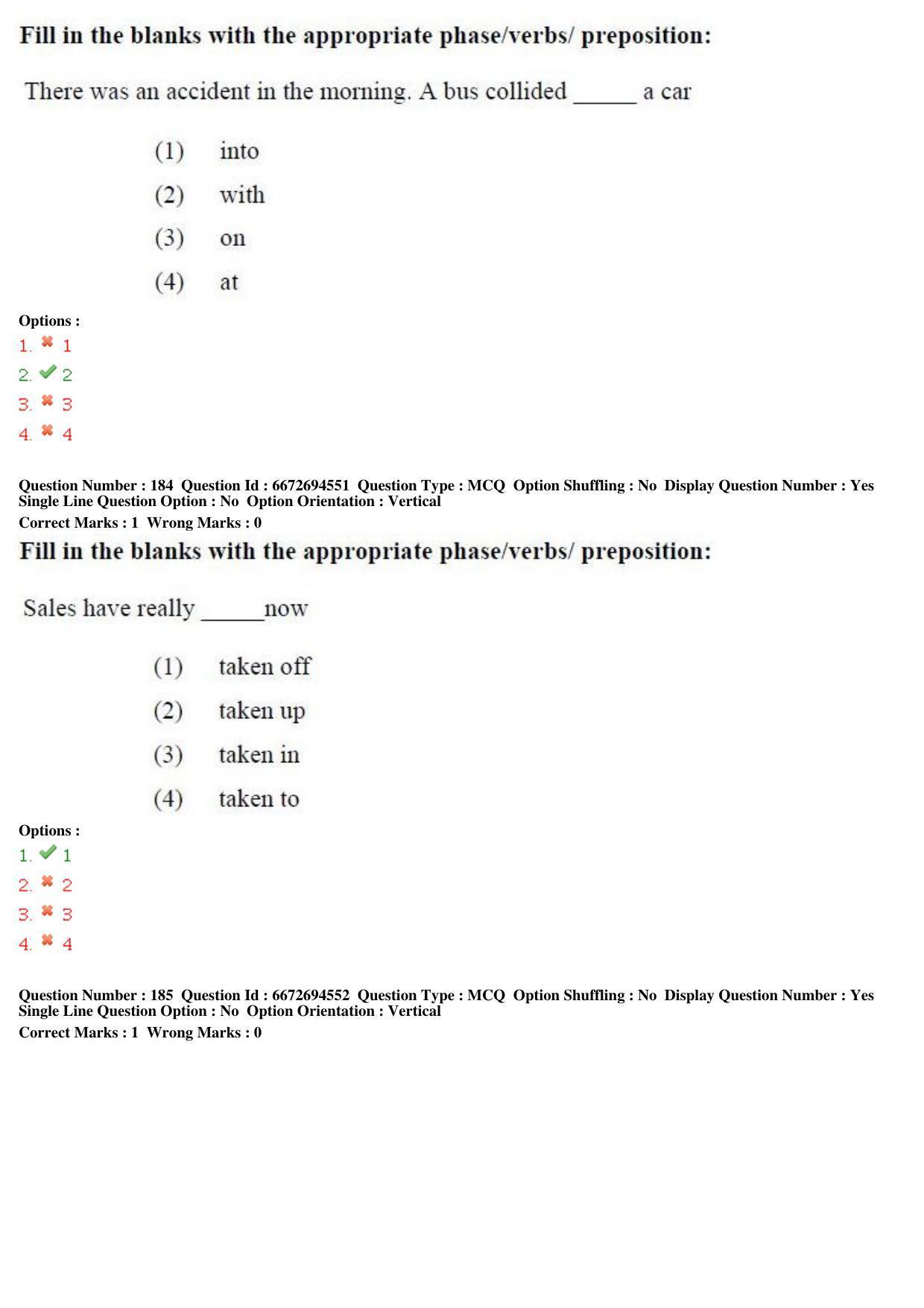 TS ICET 2019 Question Paper 2 - May 23, 2019	 - Page 159