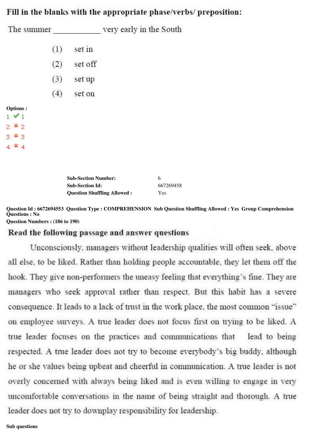 TS ICET 2019 Question Paper 2 - May 23, 2019	 - Page 160