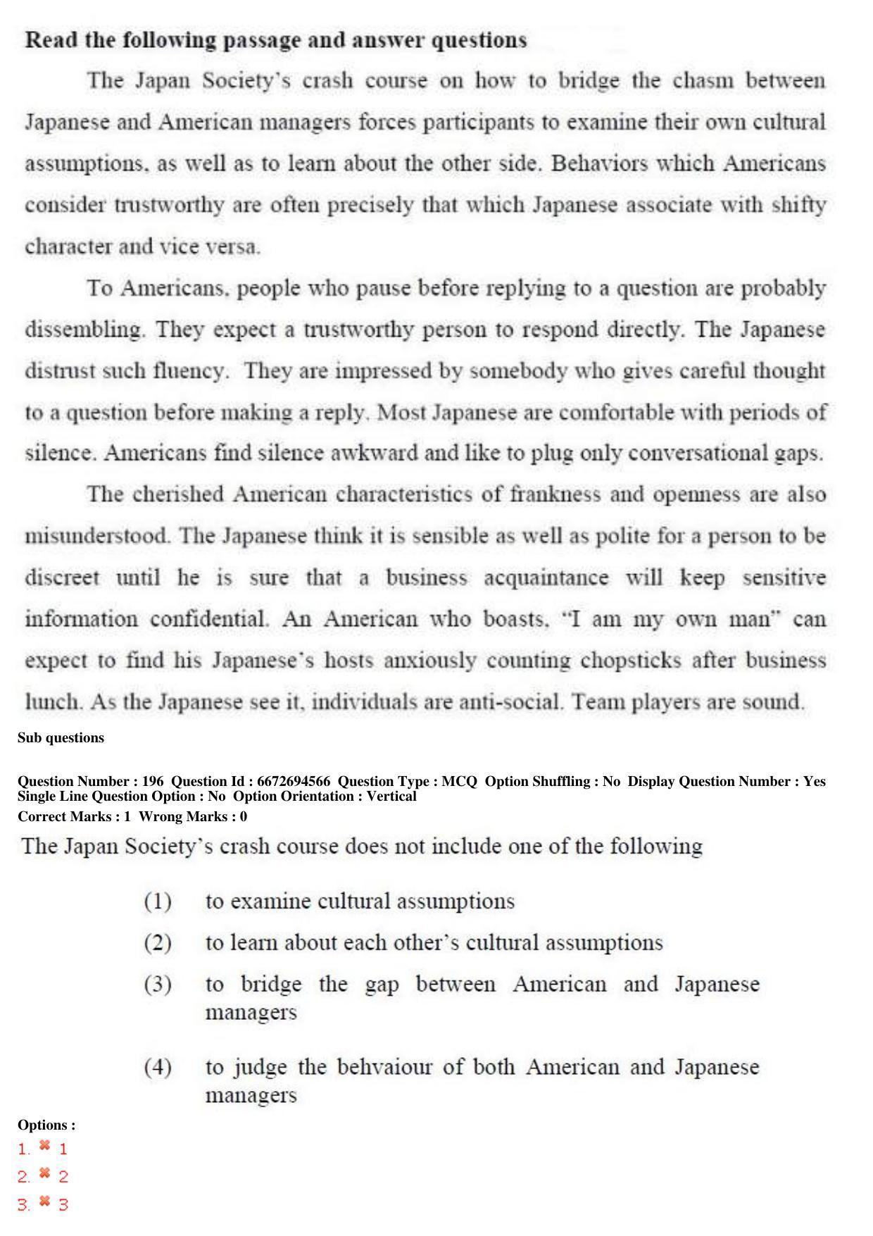 TS ICET 2019 Question Paper 2 - May 23, 2019	 - Page 166