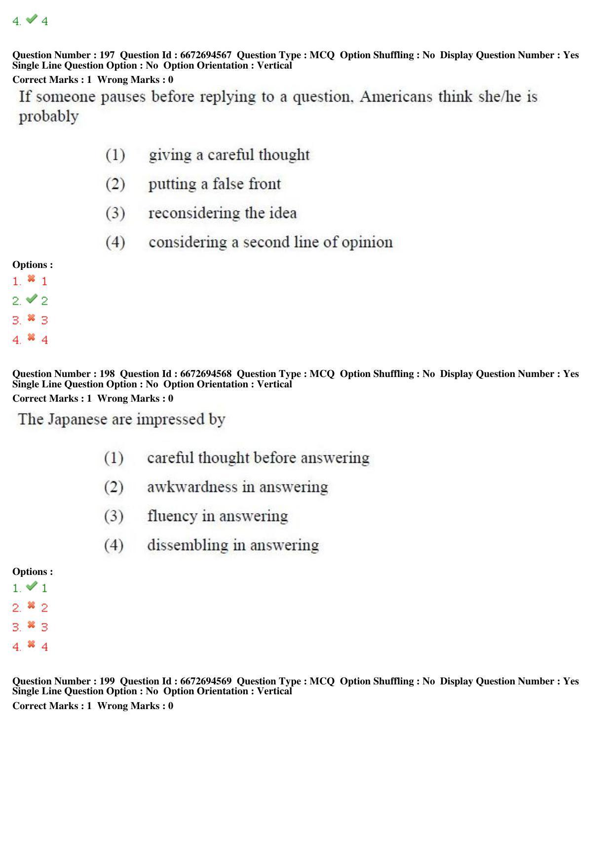 TS ICET 2019 Question Paper 2 - May 23, 2019	 - Page 167