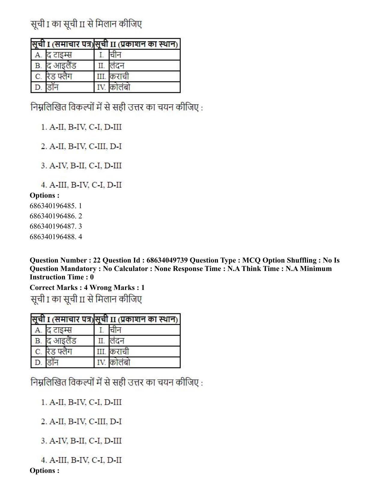 CUET PG 2023: LAQP19 – Kokborok (Hin) - Shift 3 (2-07-2023) Question Paper - Page 25