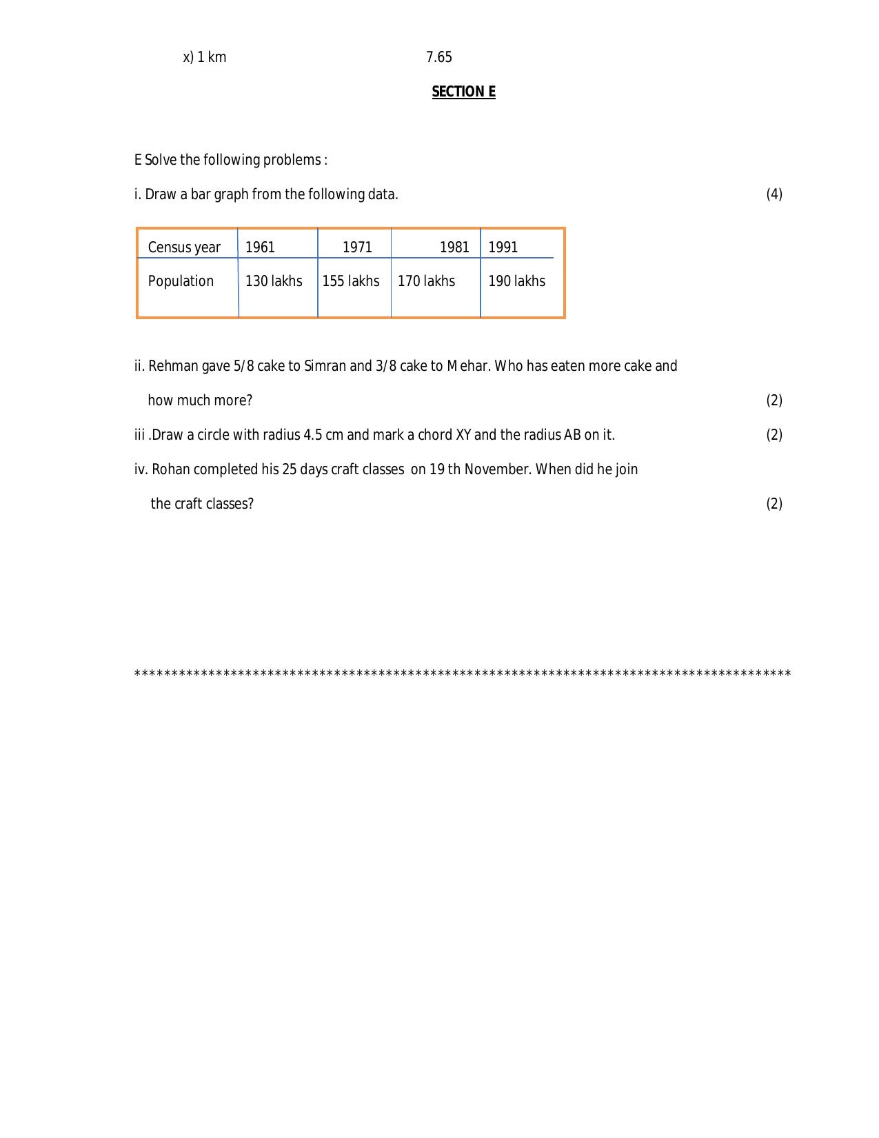 Worksheet for Class 5 Maths Assignment 15 - Page 5