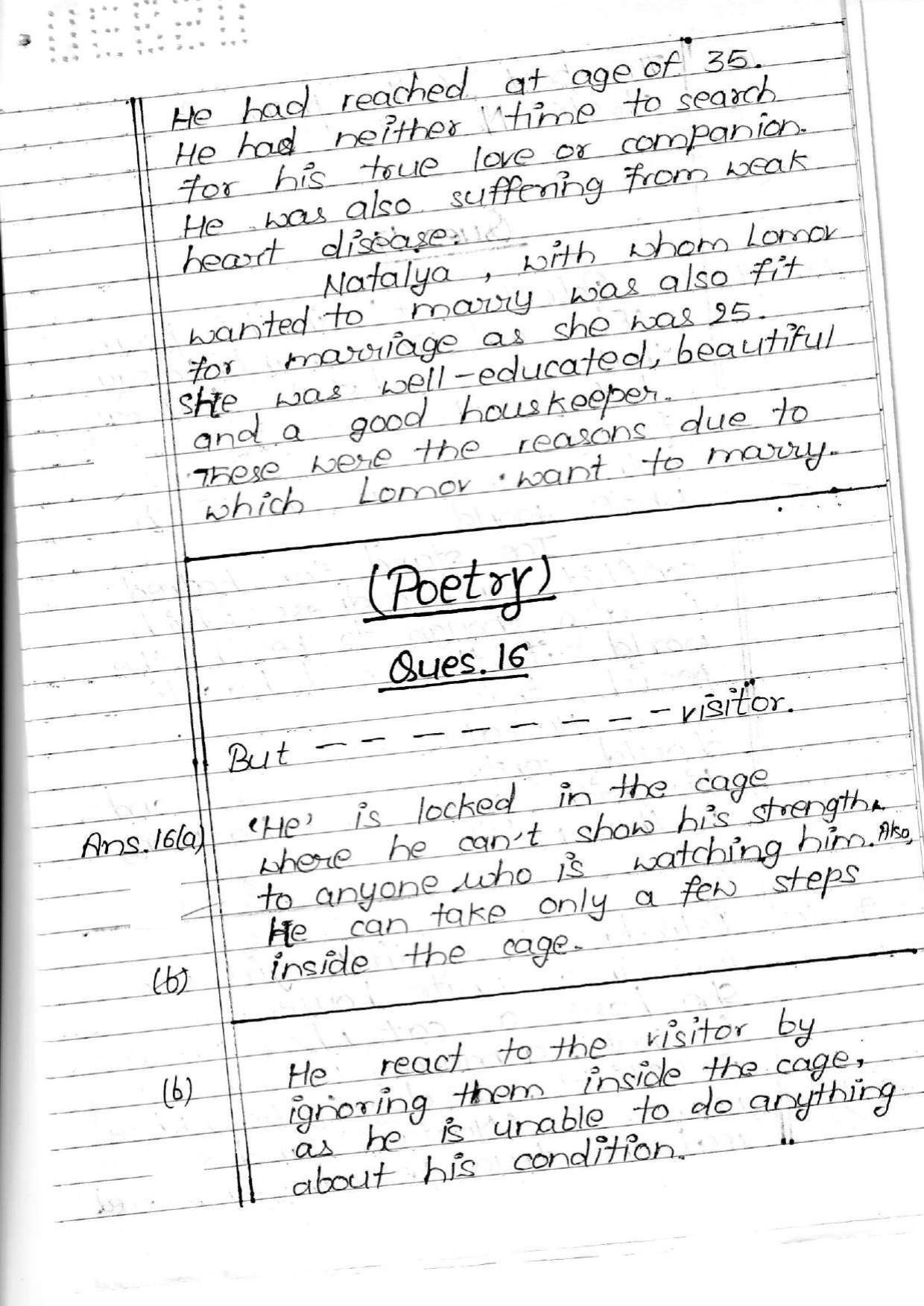 UBSE Class 10 English 2020 Toppers Answer Sheet - Page 10
