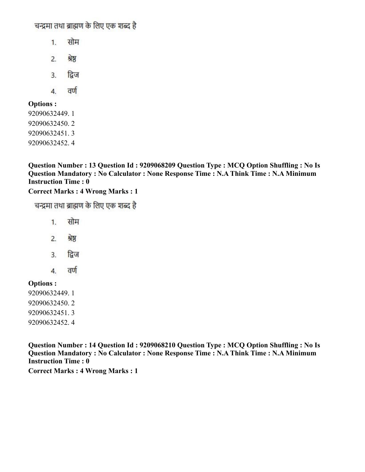 CUET PG 2023: COQP03 – B.Ed (Hindi)-Shift 2 (08-06-2023) Question Paper - Page 15