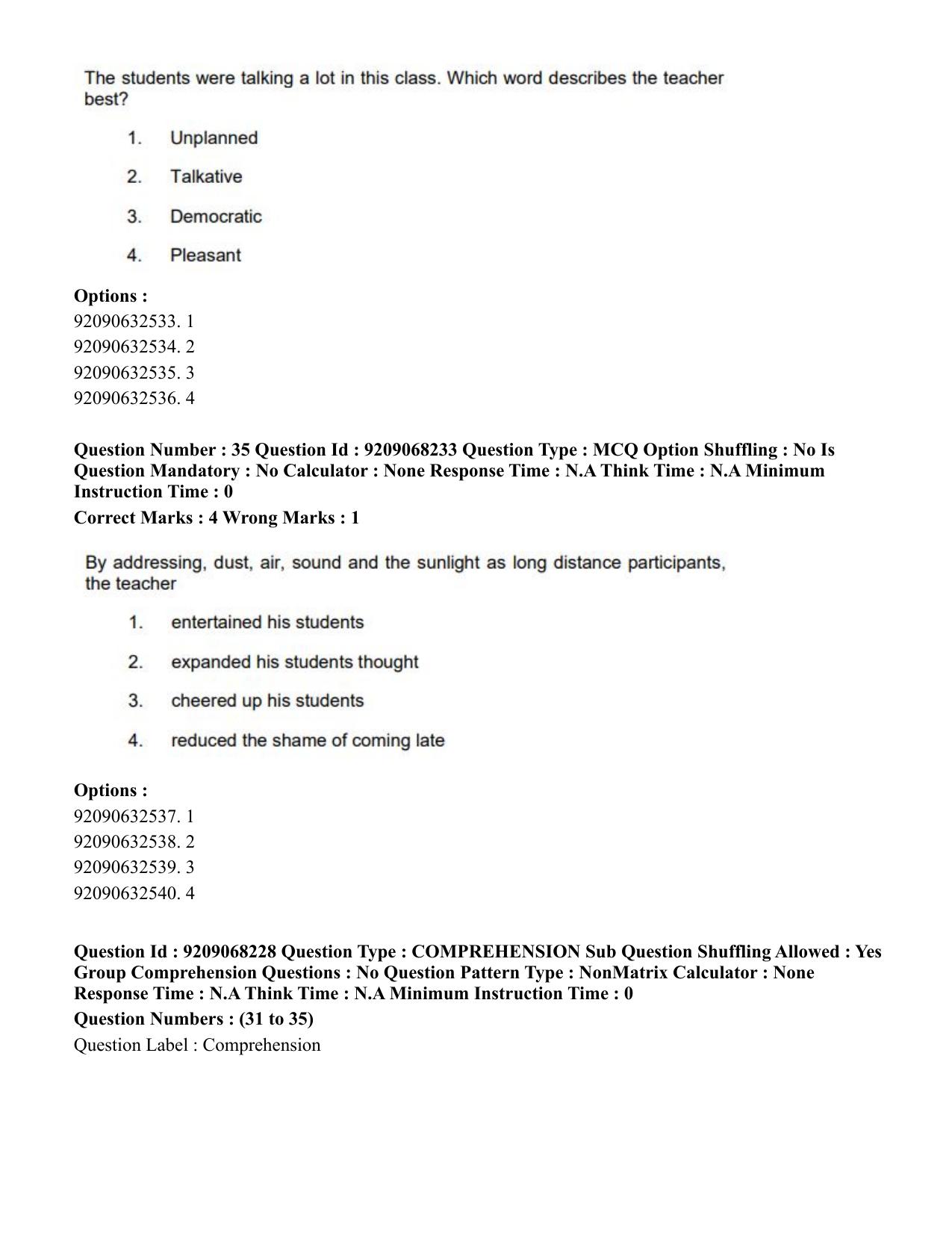CUET PG 2023: COQP03 – B.Ed (Hindi)-Shift 2 (08-06-2023) Question Paper - Page 38